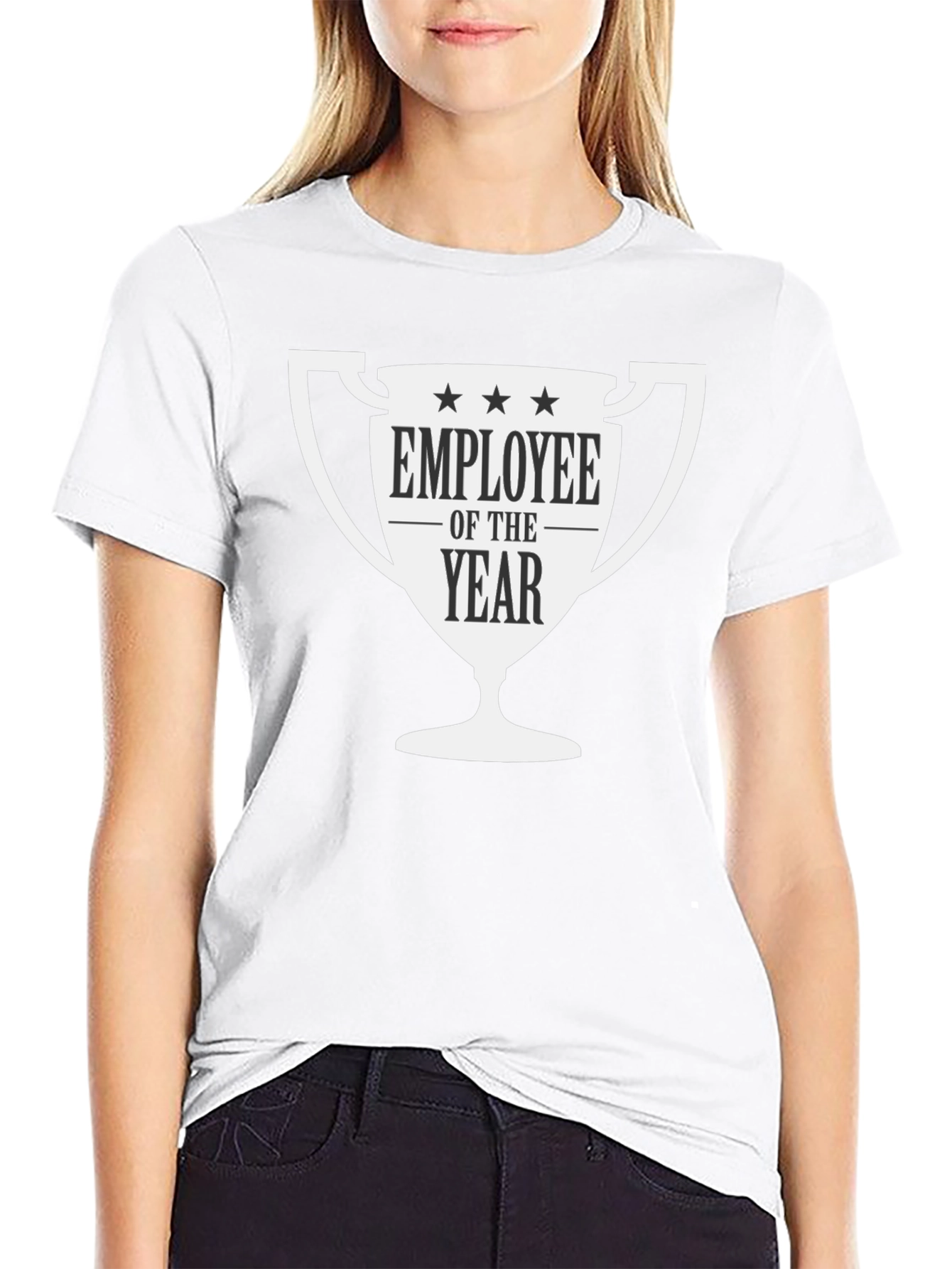 Employee of the Year Graphic Tee - Black
