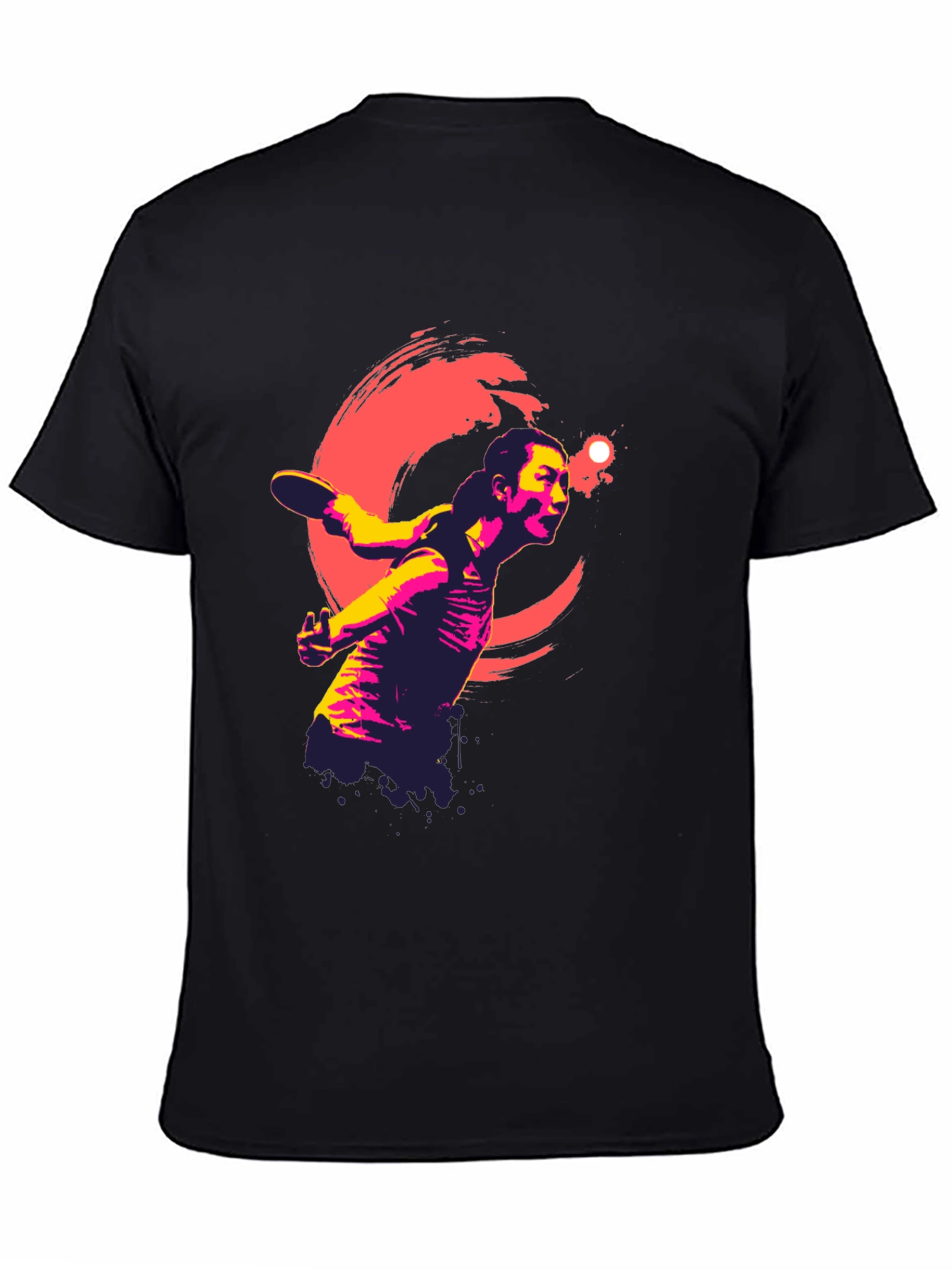 Ping Pong Player Graphic Tee - Modern Athlete Design