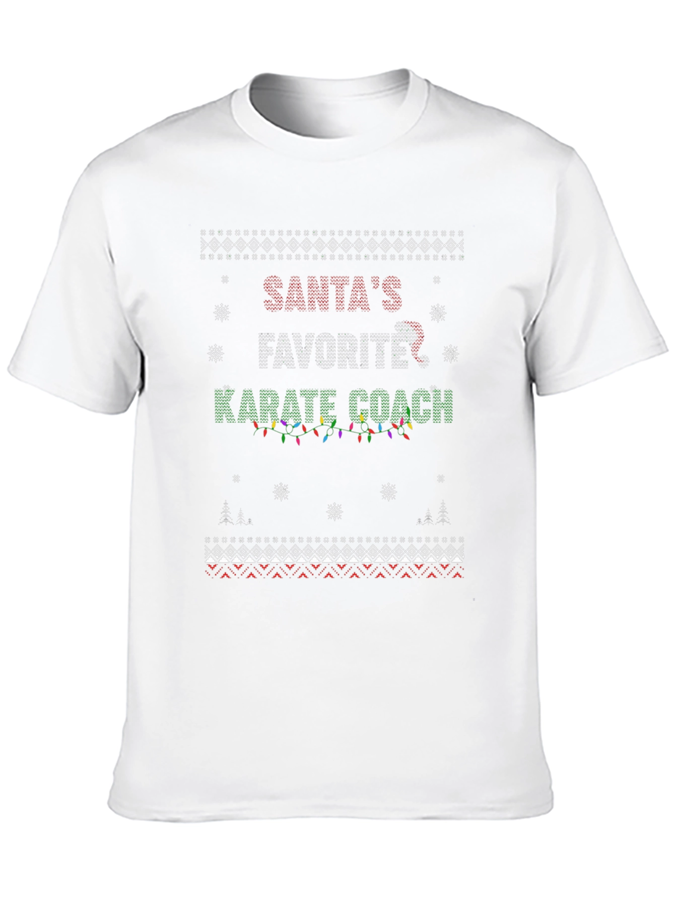 Santas Favorite Karate Coach Christmas T-Shirt