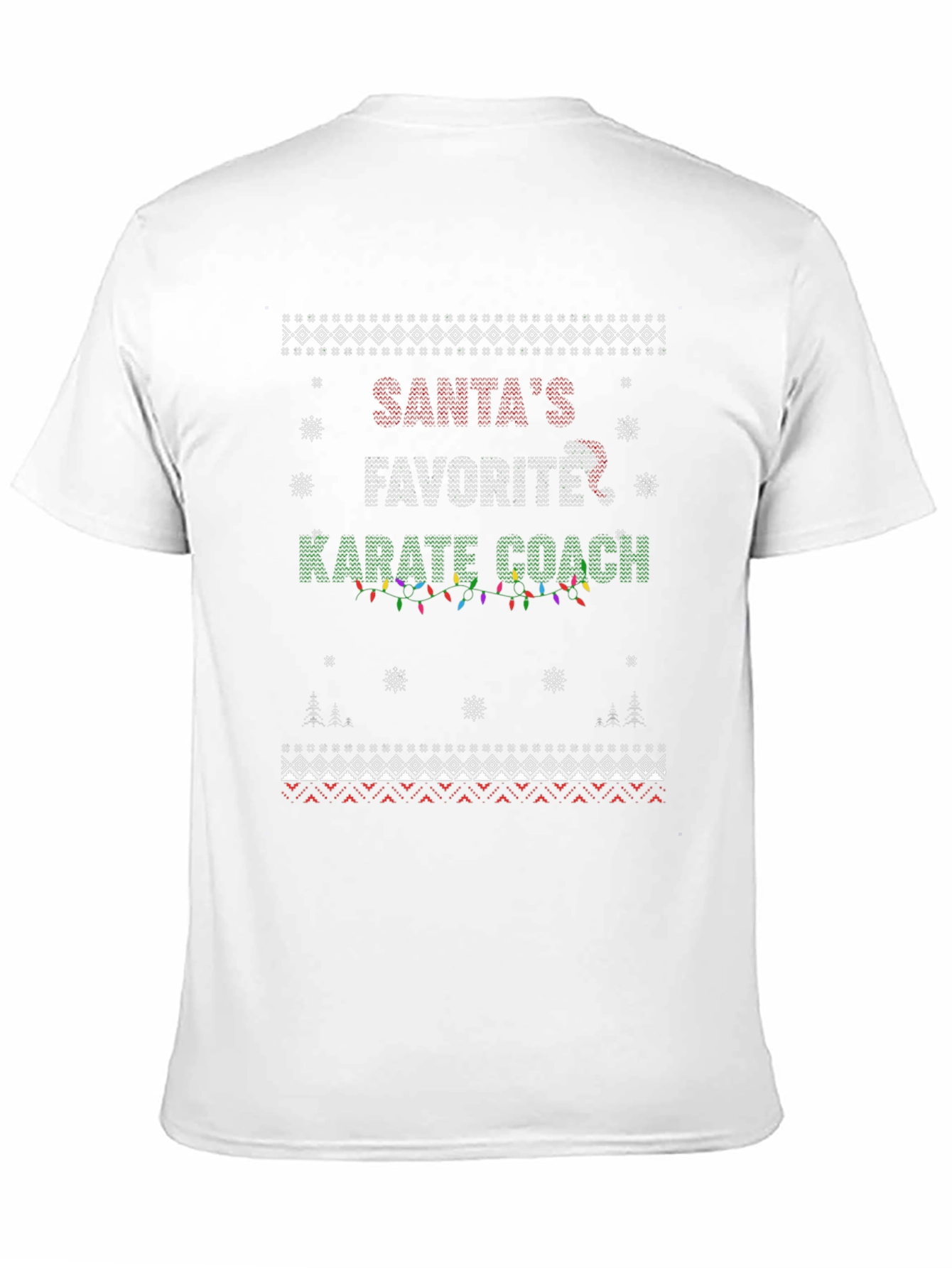 Santas Favorite Karate Coach Christmas T-Shirt