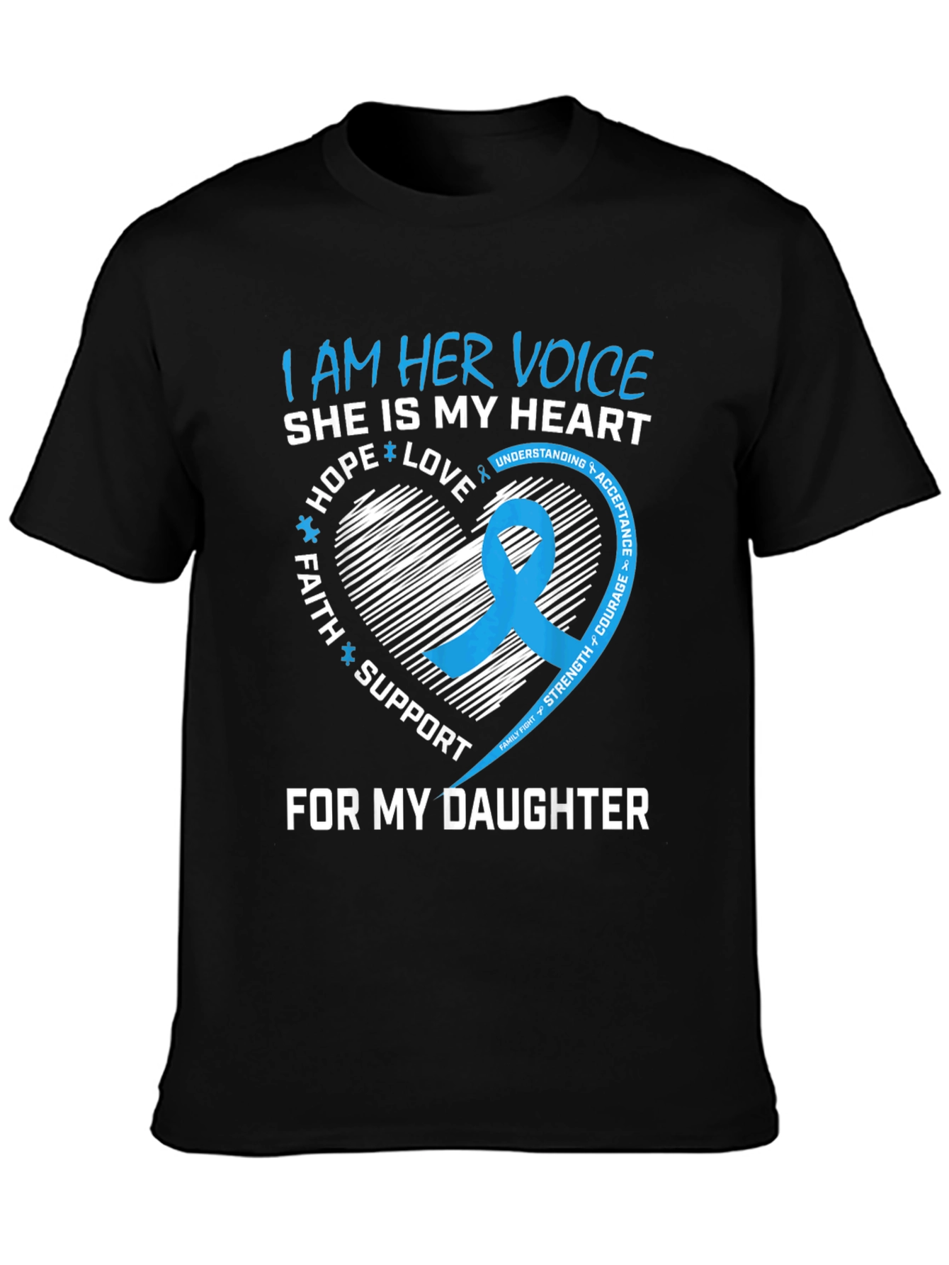 I Am Her Voice Daughter Awareness T-Shirt