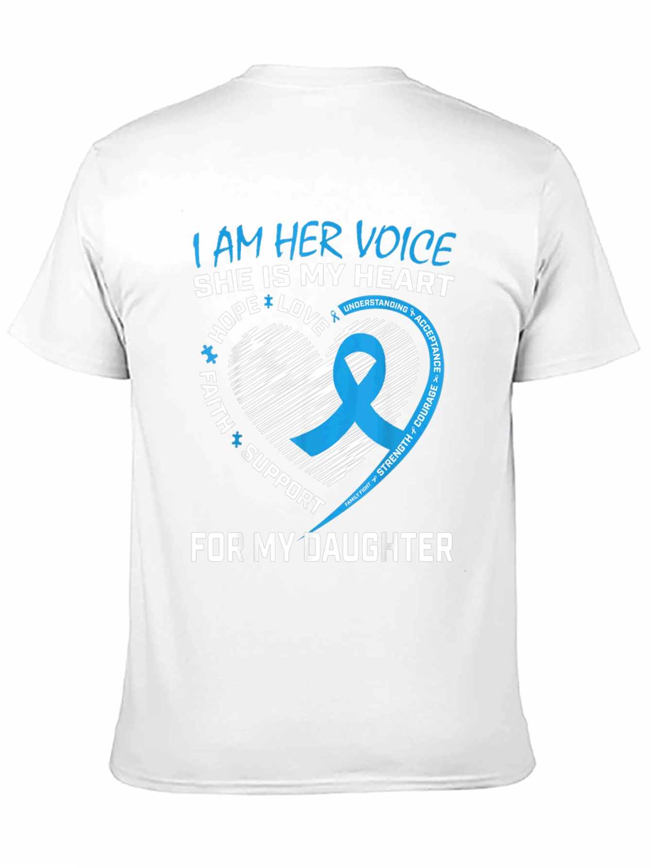 I Am Her Voice Daughter Awareness T-Shirt
