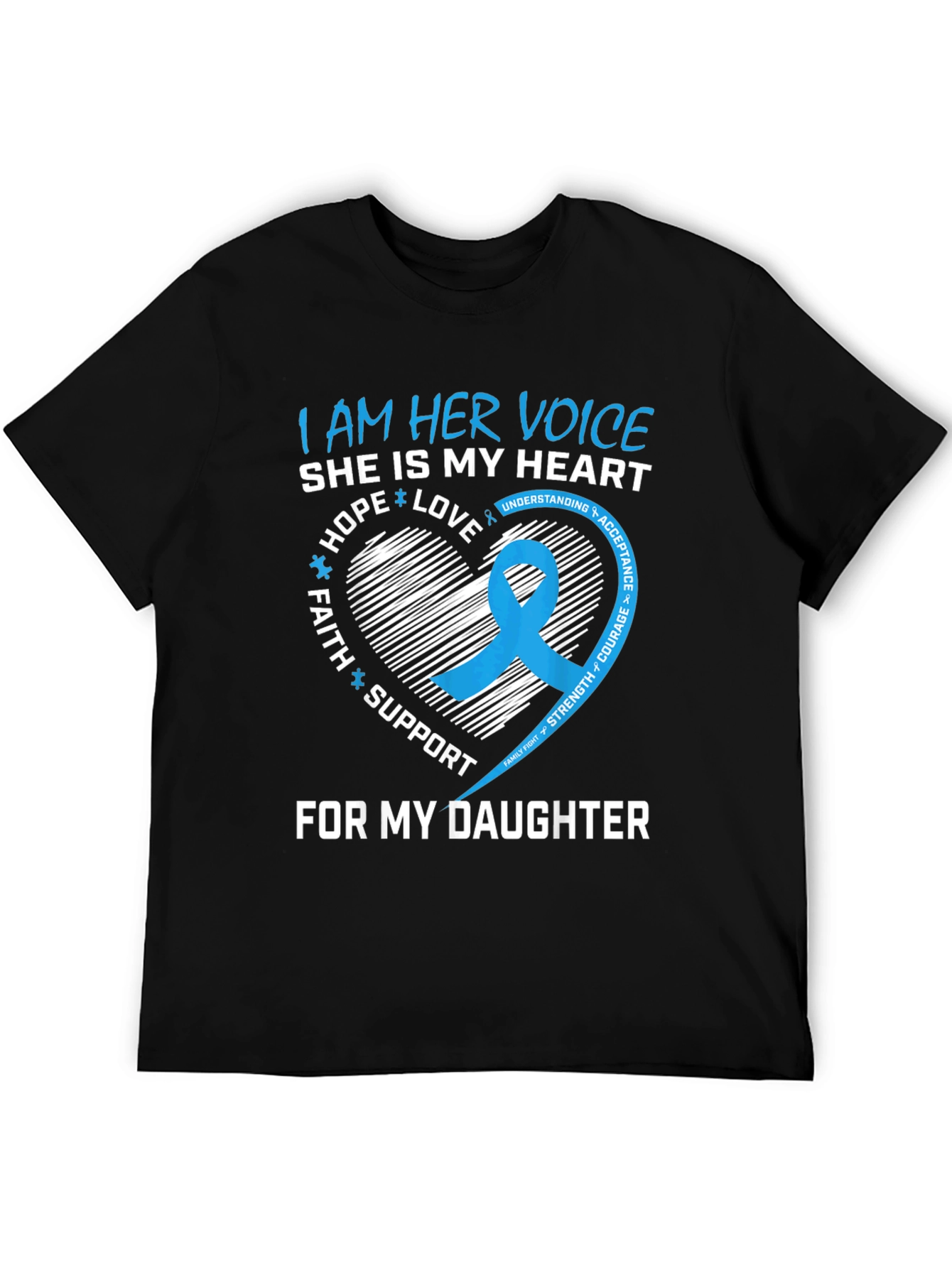 I Am Her Voice Daughter Awareness T-Shirt