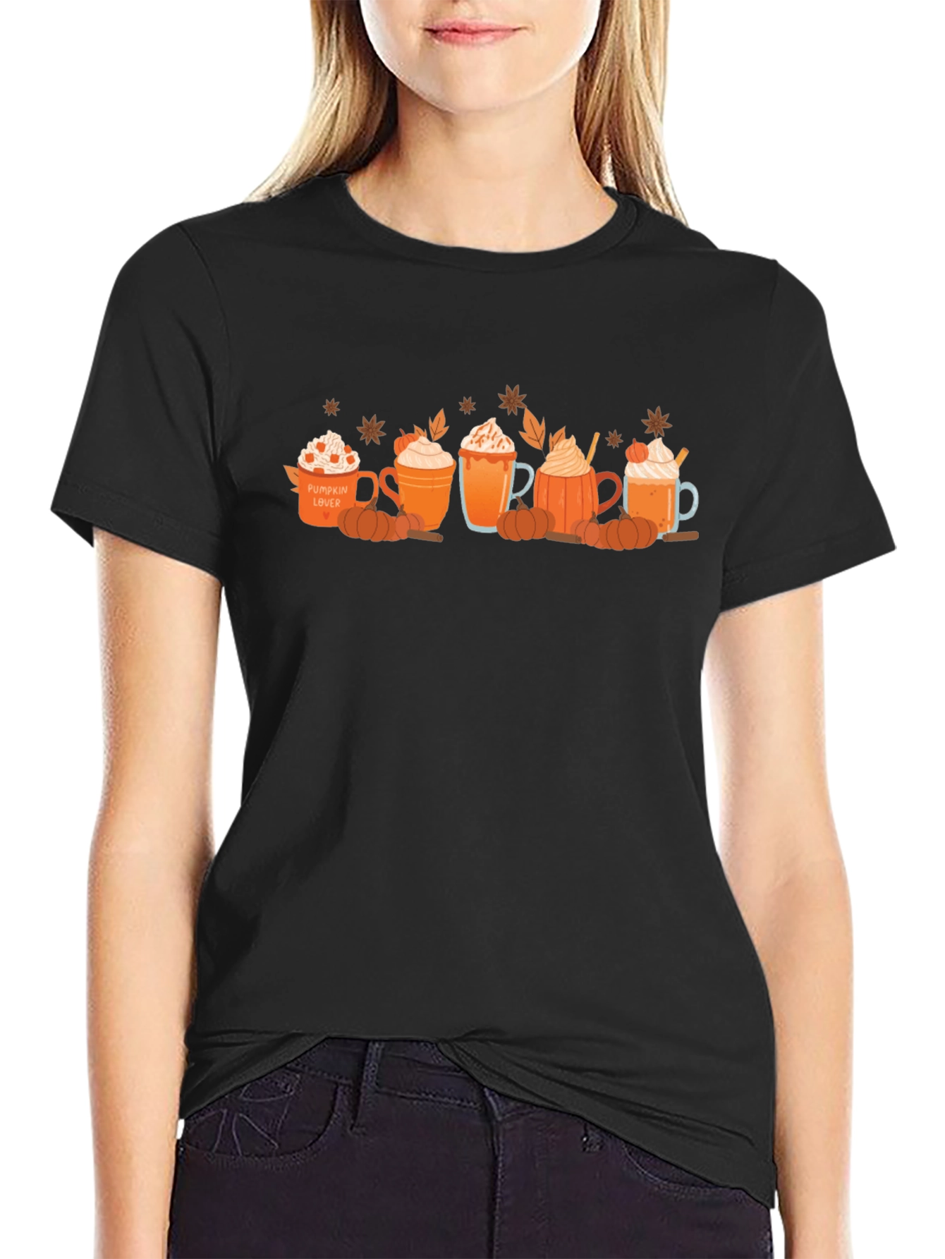 Pumpkin Spice Latte Lover T-Shirt Fall Coffee Tee