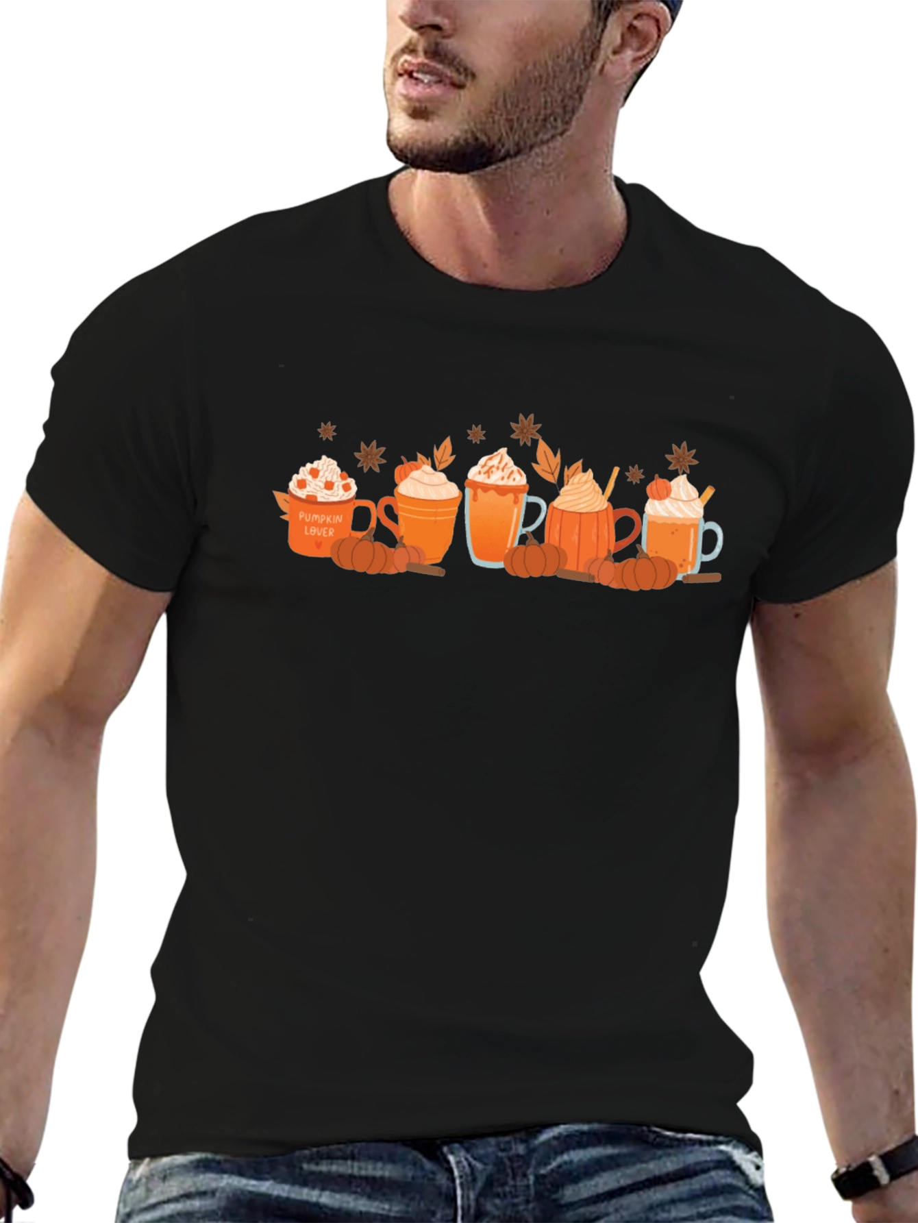 Pumpkin Spice Latte Lover T-Shirt Fall Coffee Tee