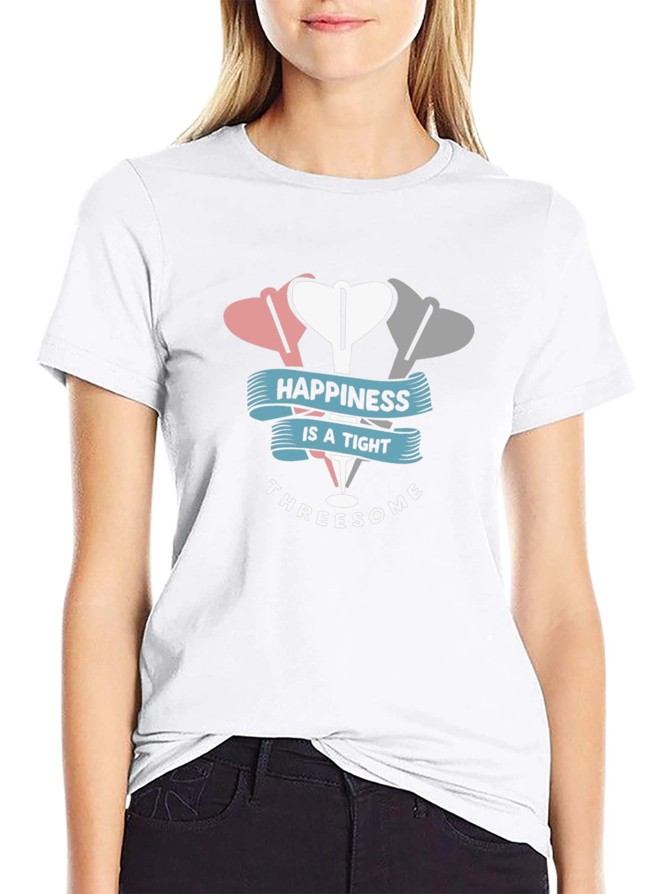 Happiness Threesome Dart T-Shirt