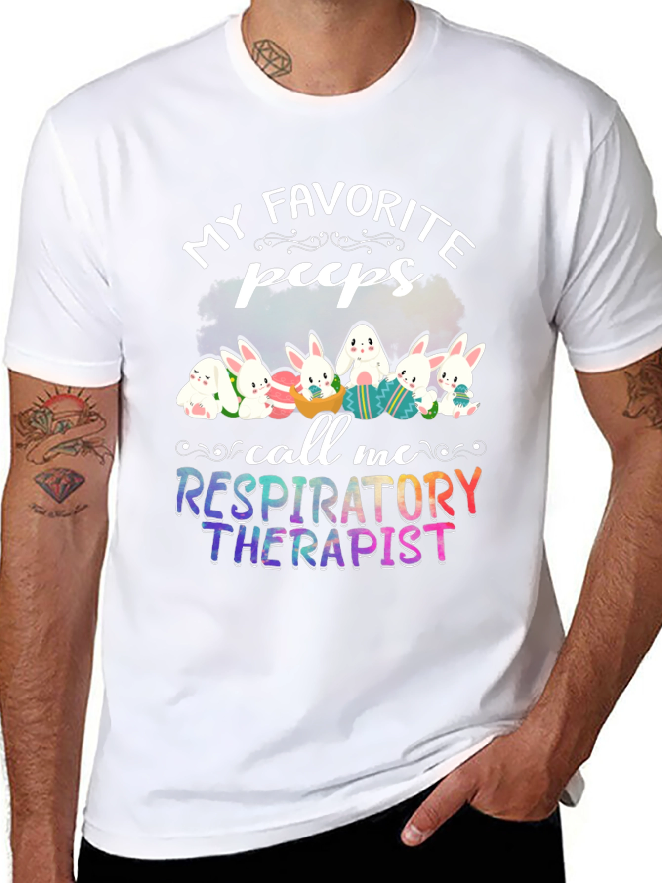 Respiratory Therapist Easter Peeps T-Shirt