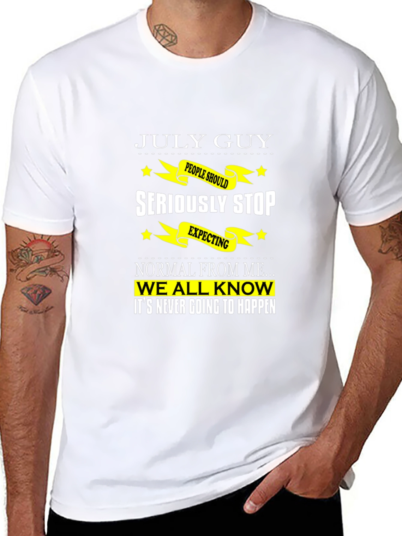 July Guy Graphic T-Shirt - Sarcastic Birthday Tee