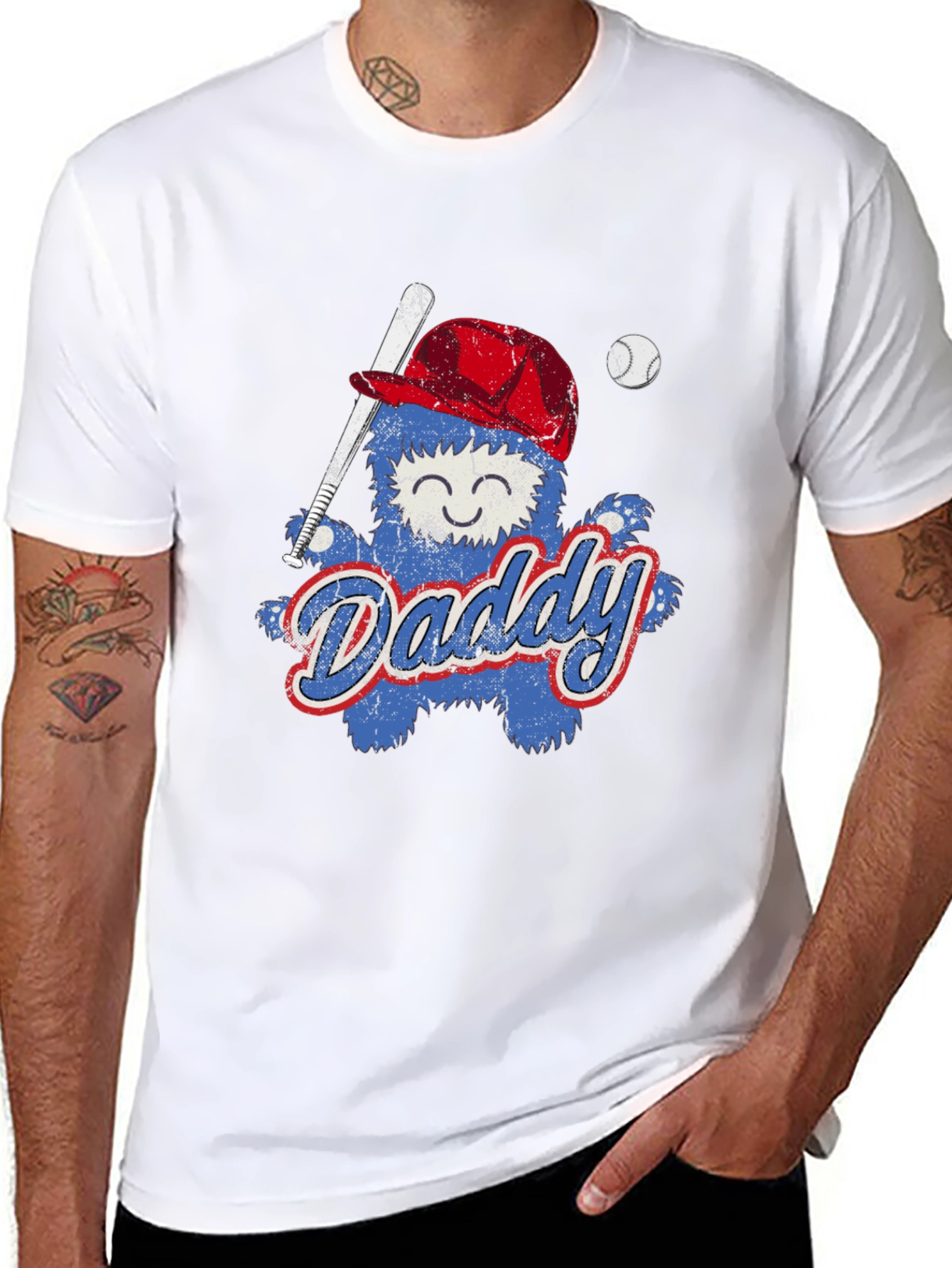 Daddy Baseball T-Shirt - Fathers Day Gift