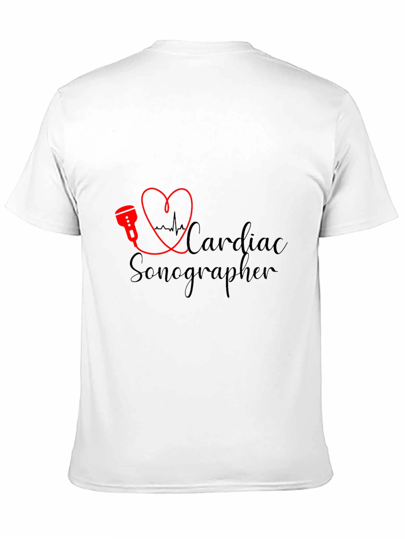 Cardiac Sonographer Black T-Shirt