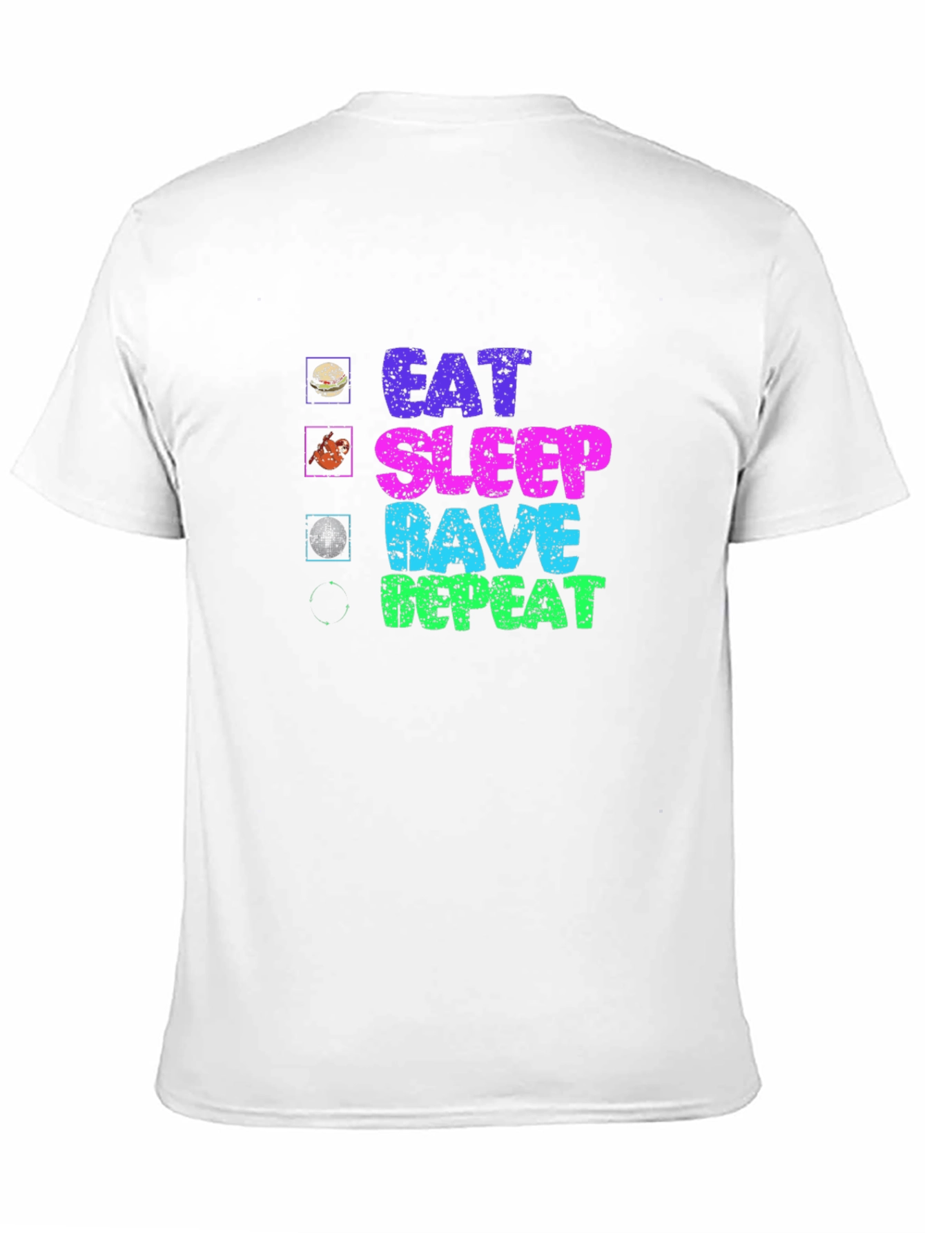 Eat Sleep Rave Repeat Graphic Tee
