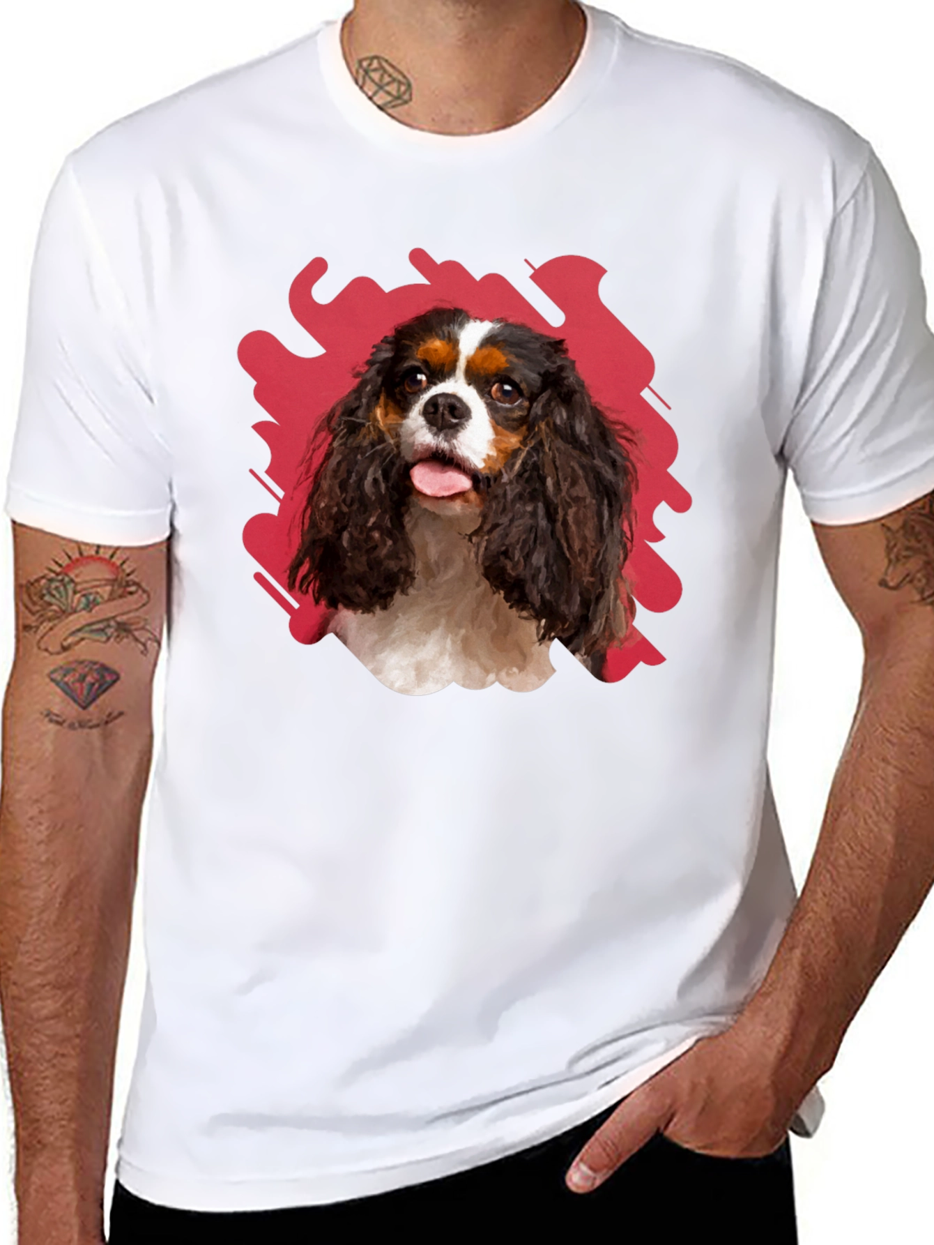 Dog Graphic Tee - Cavalier Spaniel