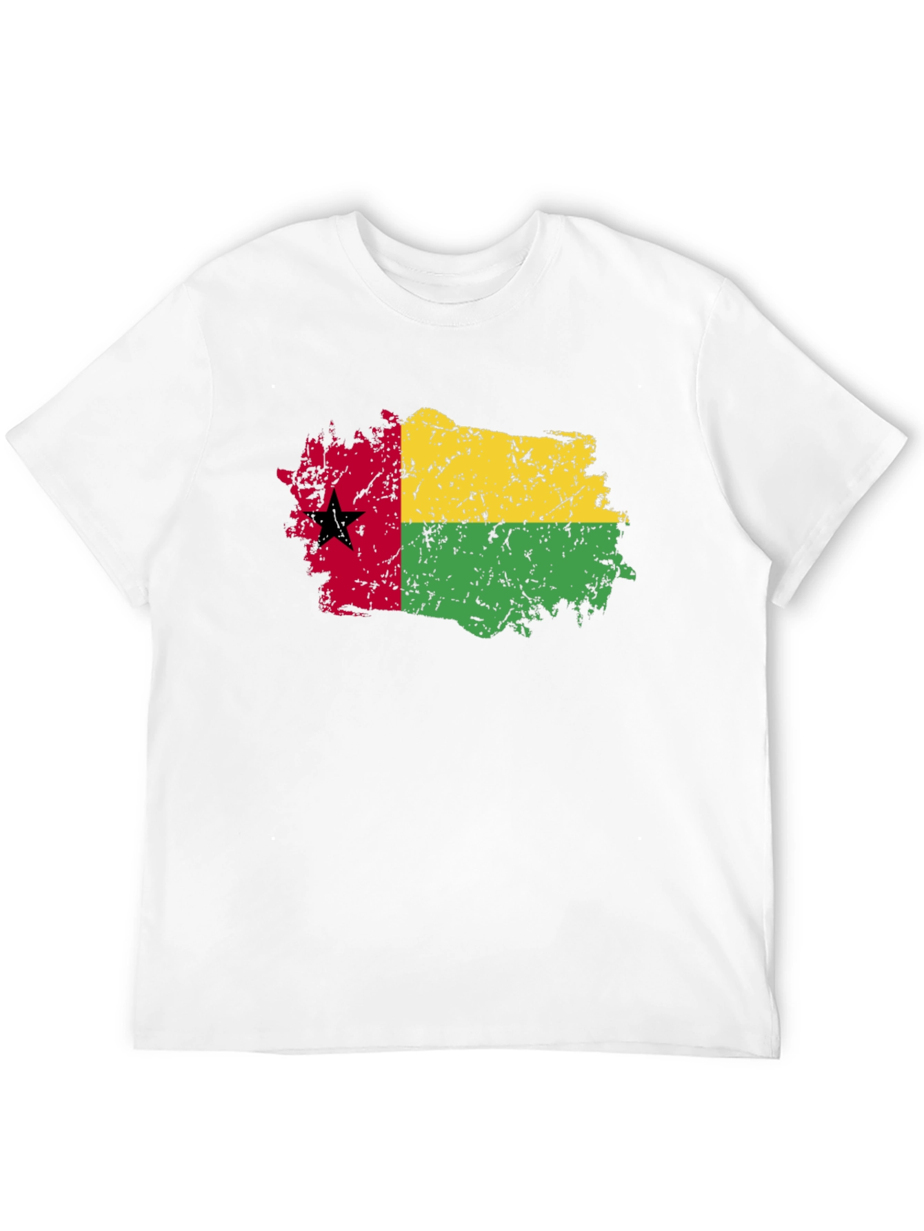 Guinea-Bissau Flag T-Shirt - Grunge Style