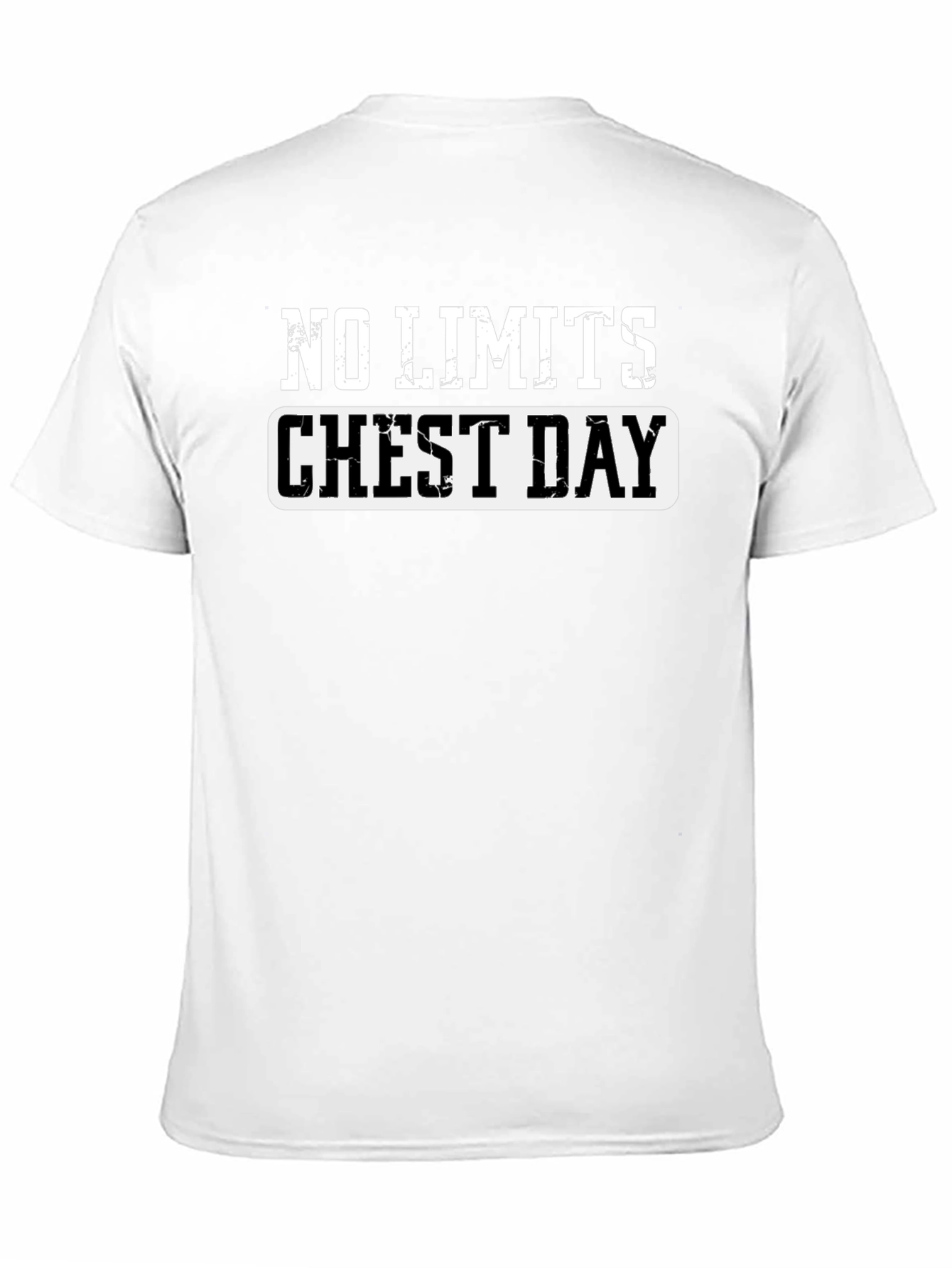 No Limits Chest Day Black T-Shirt