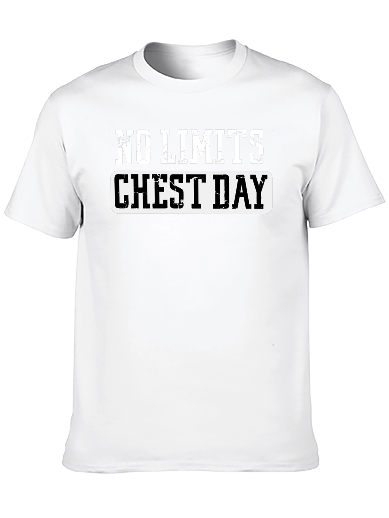 No Limits Chest Day Black T-Shirt