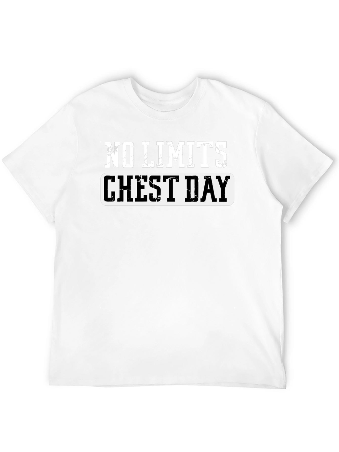 No Limits Chest Day Black T-Shirt