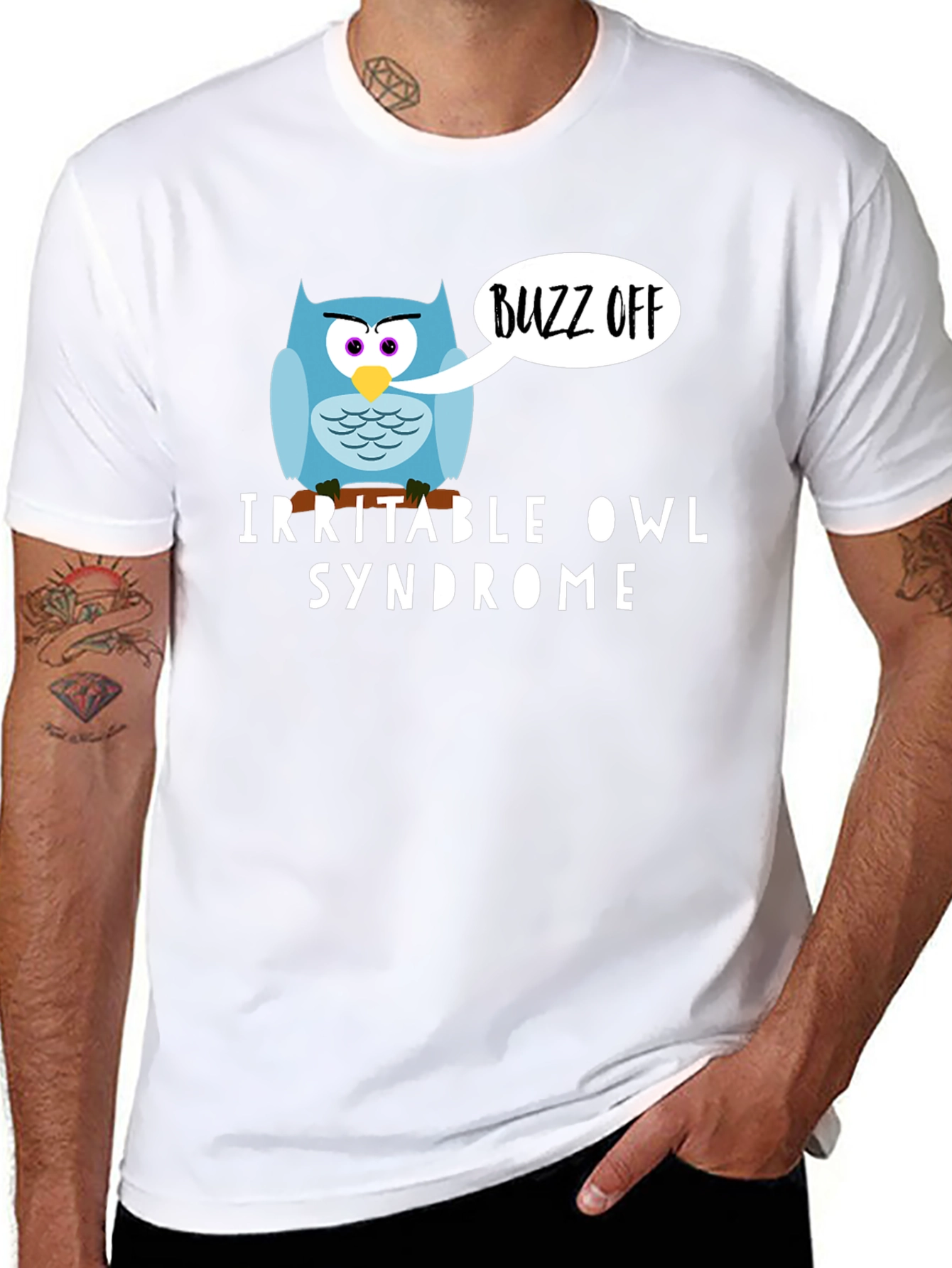 Irritable Owl Syndrome T-Shirt - Buzz Off