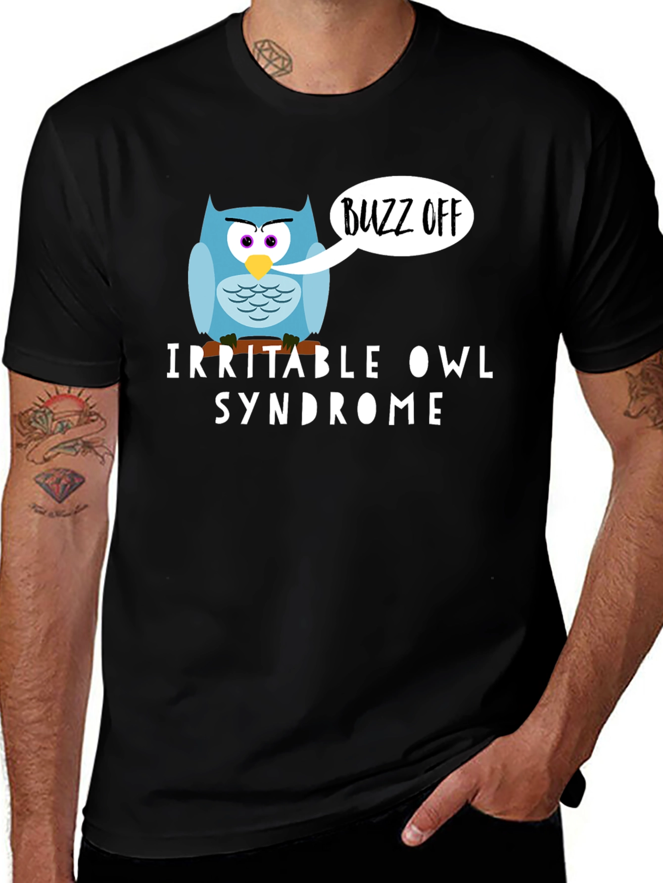 Irritable Owl Syndrome T-Shirt - Buzz Off