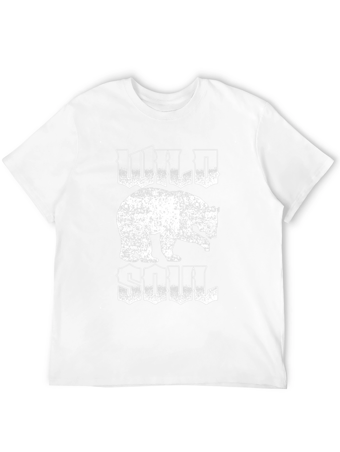 Wild Soul Bear Graphic Tee - Black Cotton T-Shirt