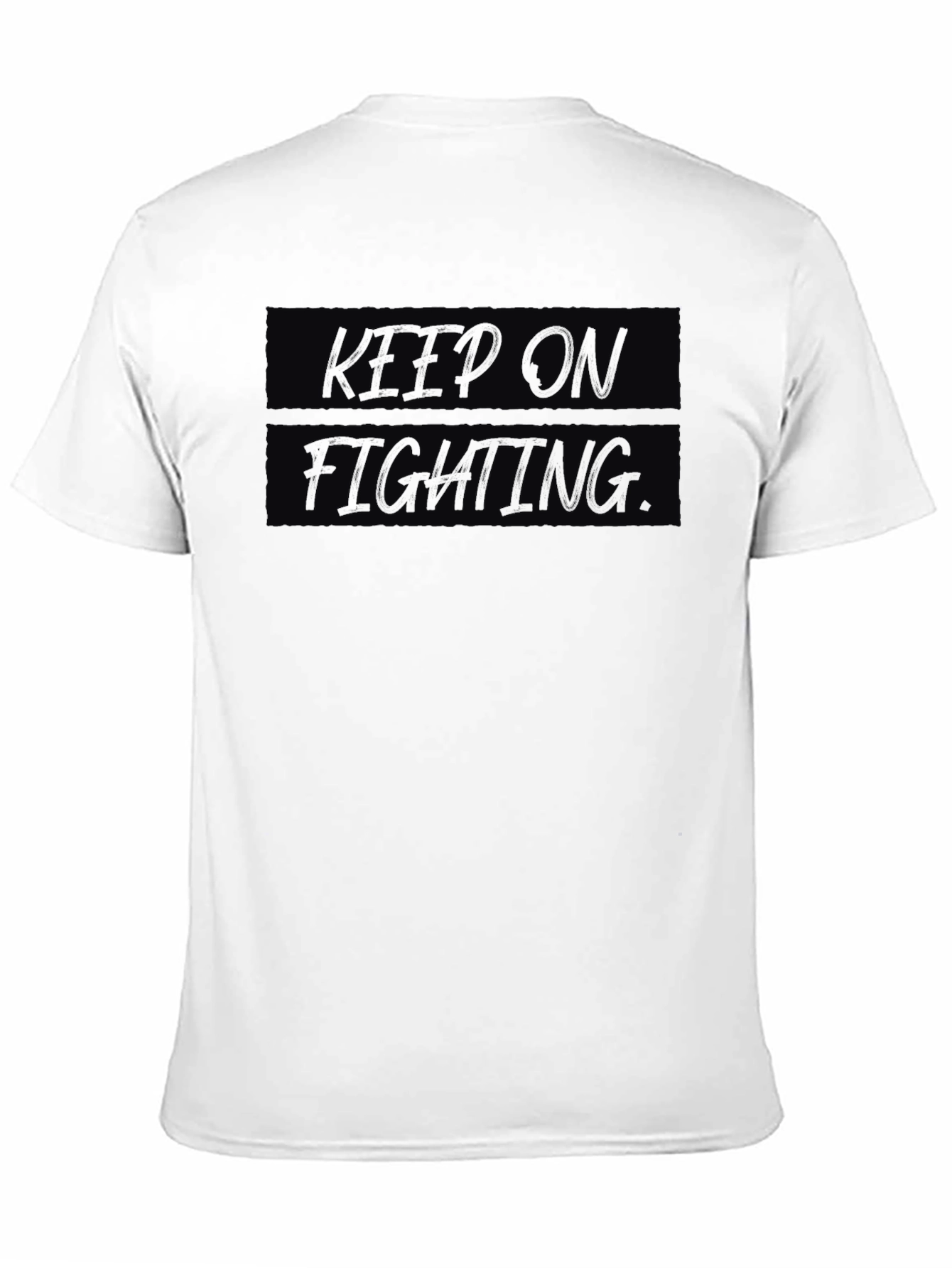 Keep On Fighting Black Graphic Tee