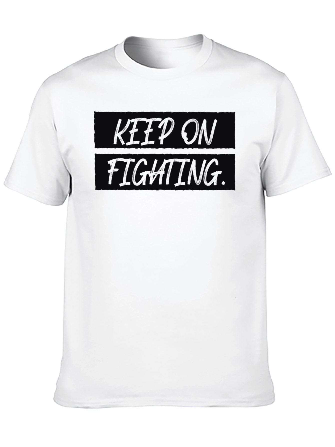 Keep On Fighting Black Graphic Tee