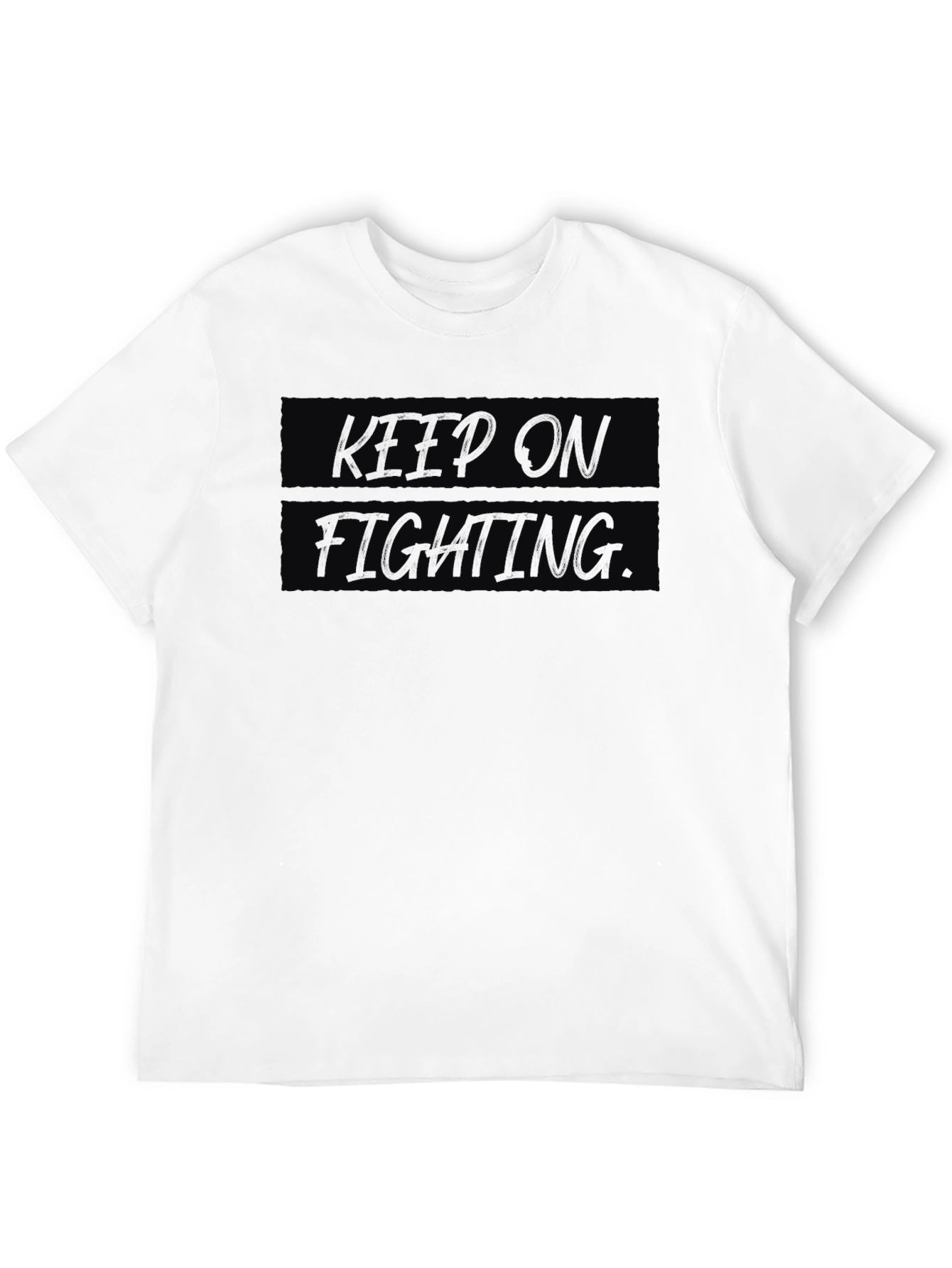 Keep On Fighting Black Graphic Tee