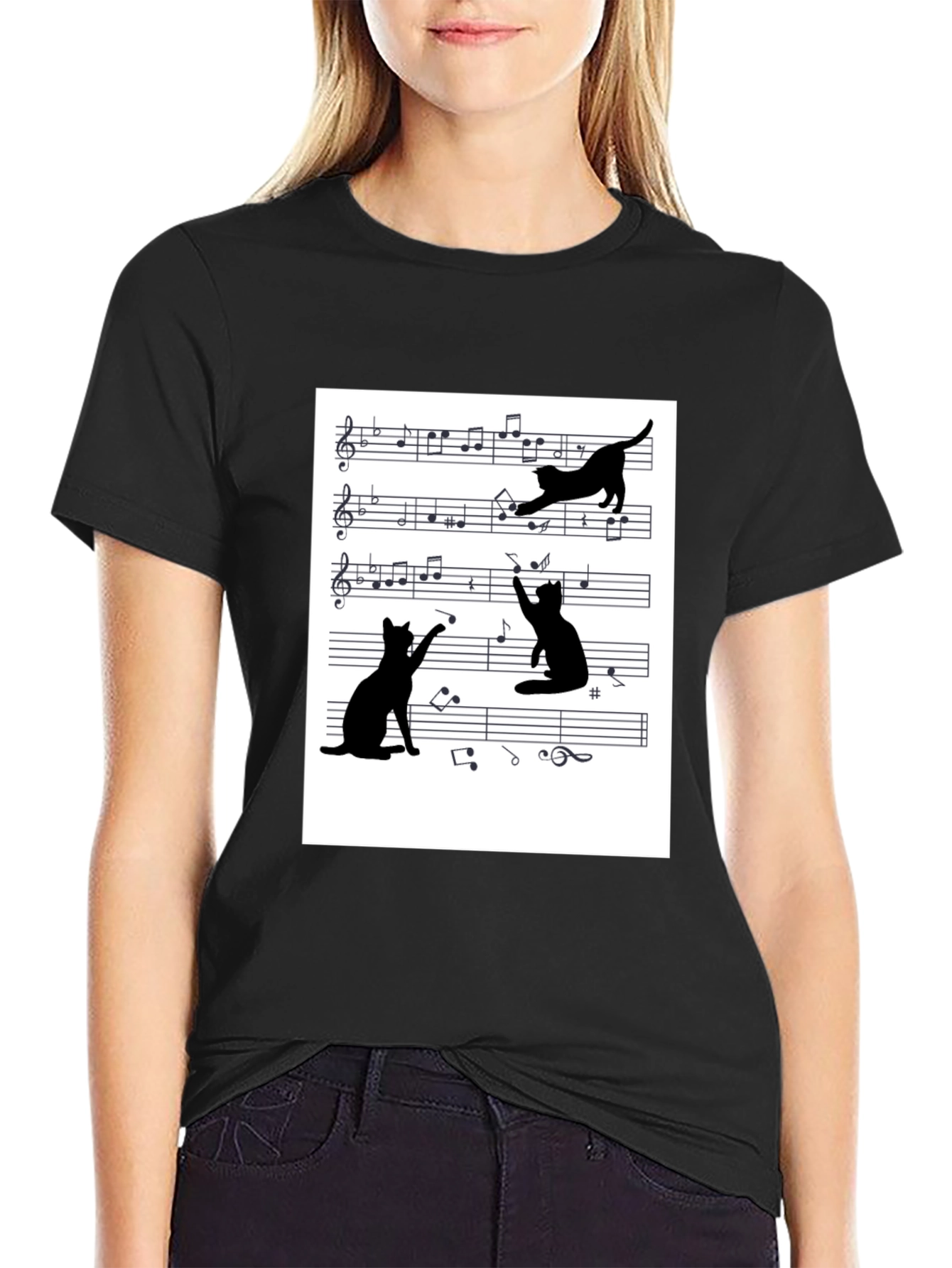 Musical Cats Graphic Tee