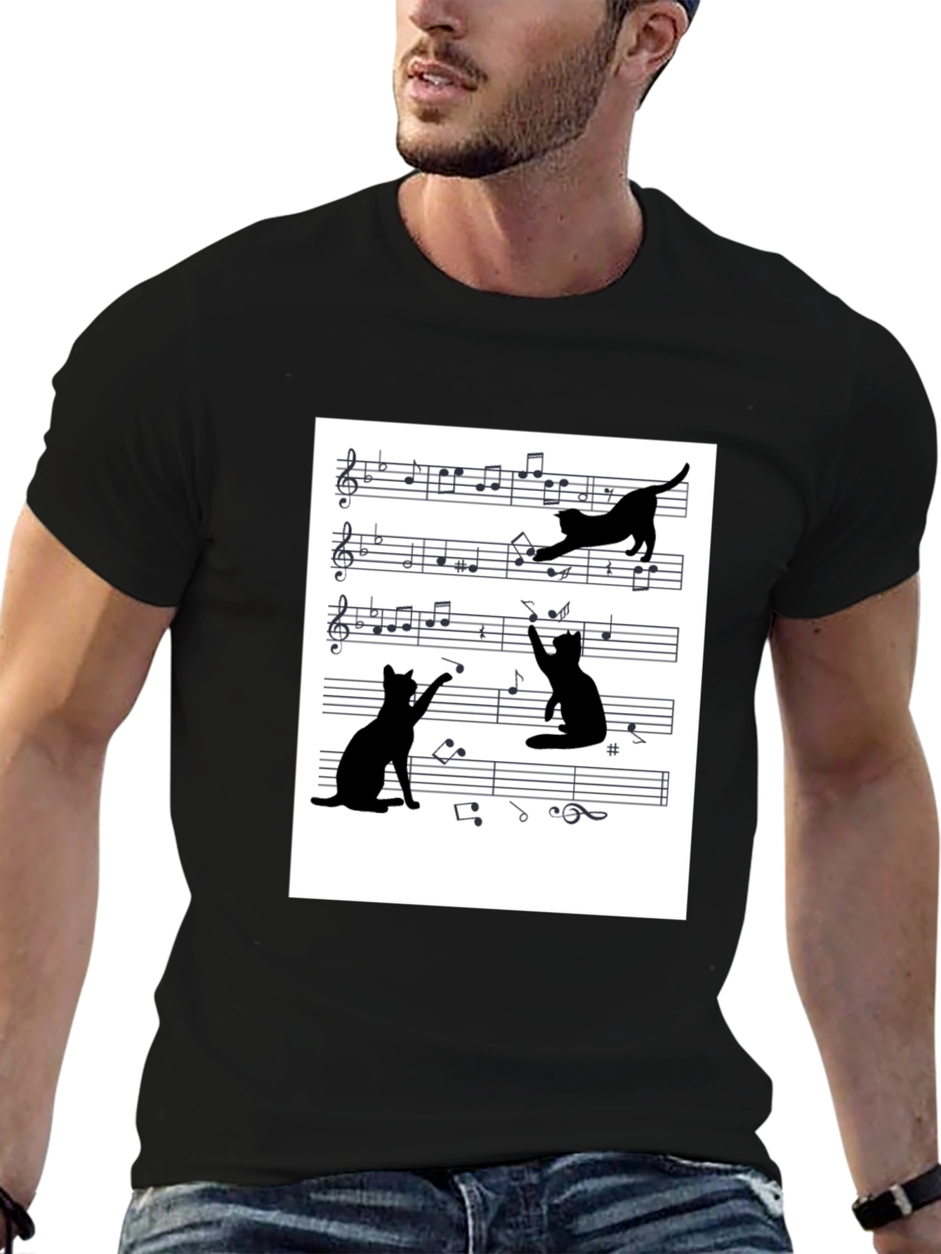 Musical Cats Graphic Tee