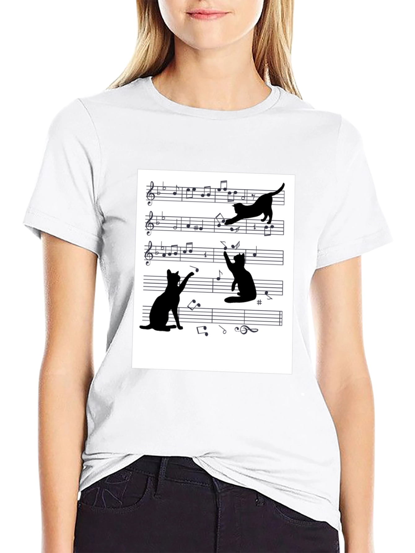 Musical Cats Graphic Tee