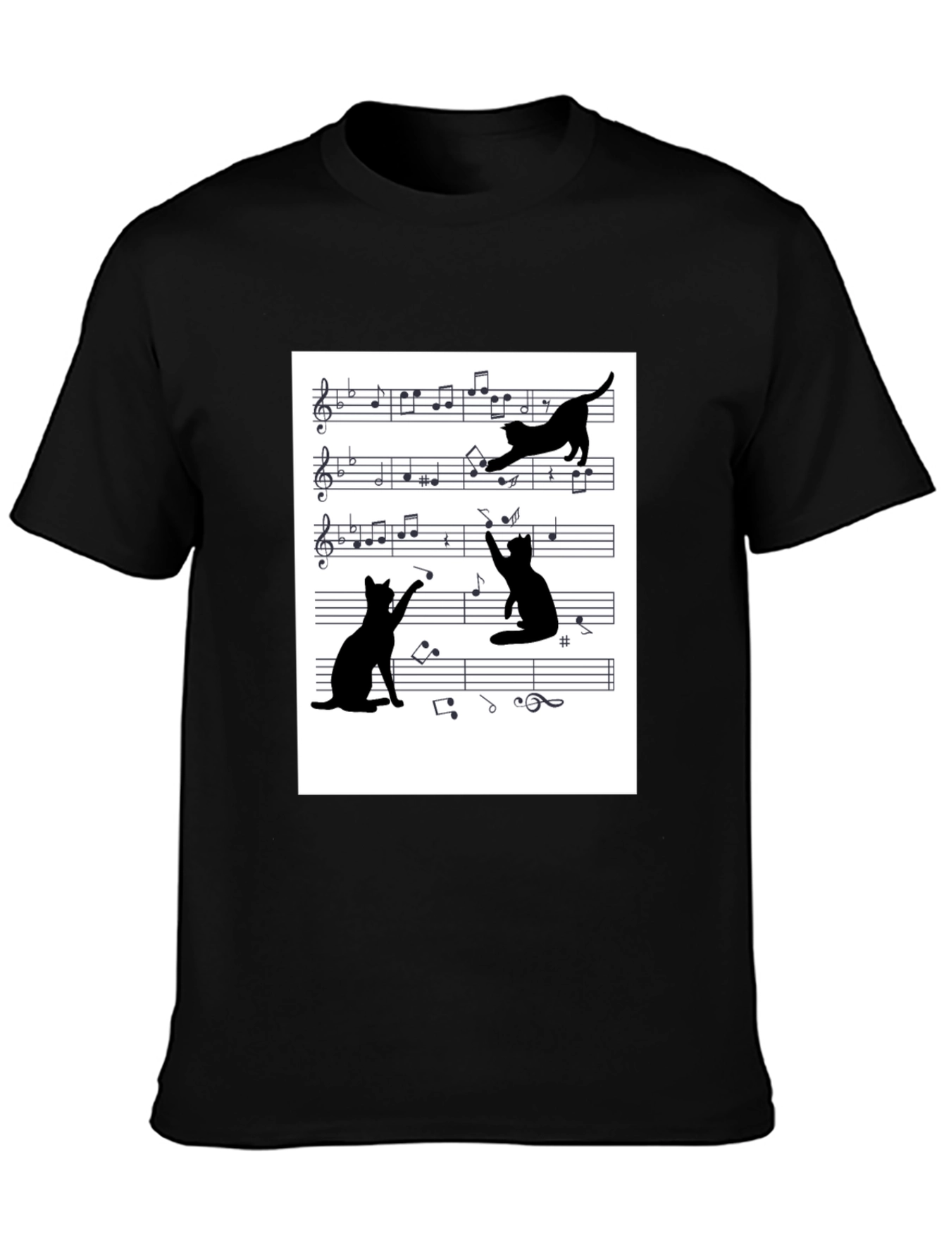 Musical Cats Graphic Tee
