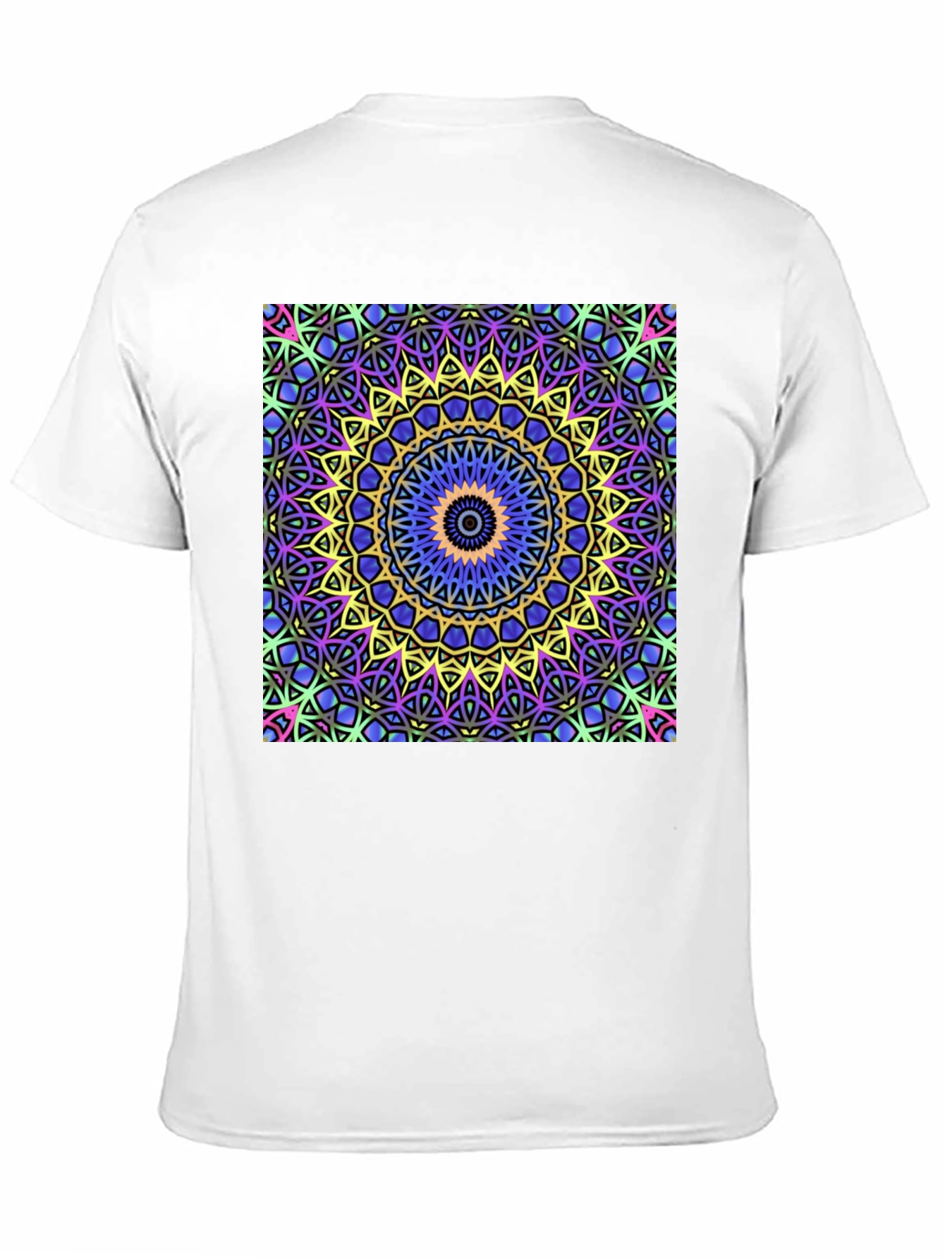 Kaleidoscope Mandala Graphic Tee - Black Unisex T-Shirt