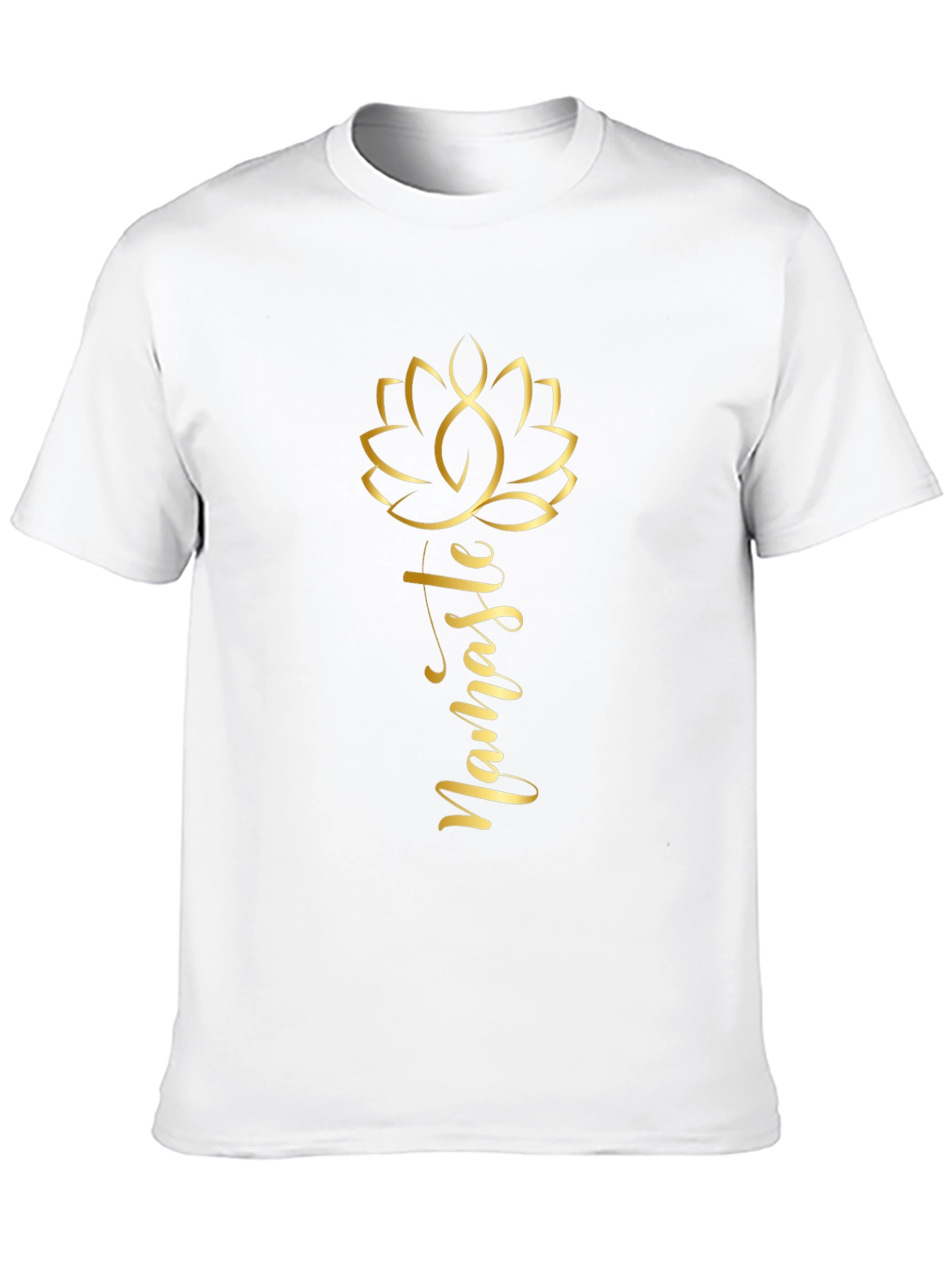 Namaste Lotus Flower Graphic Tee - Black
