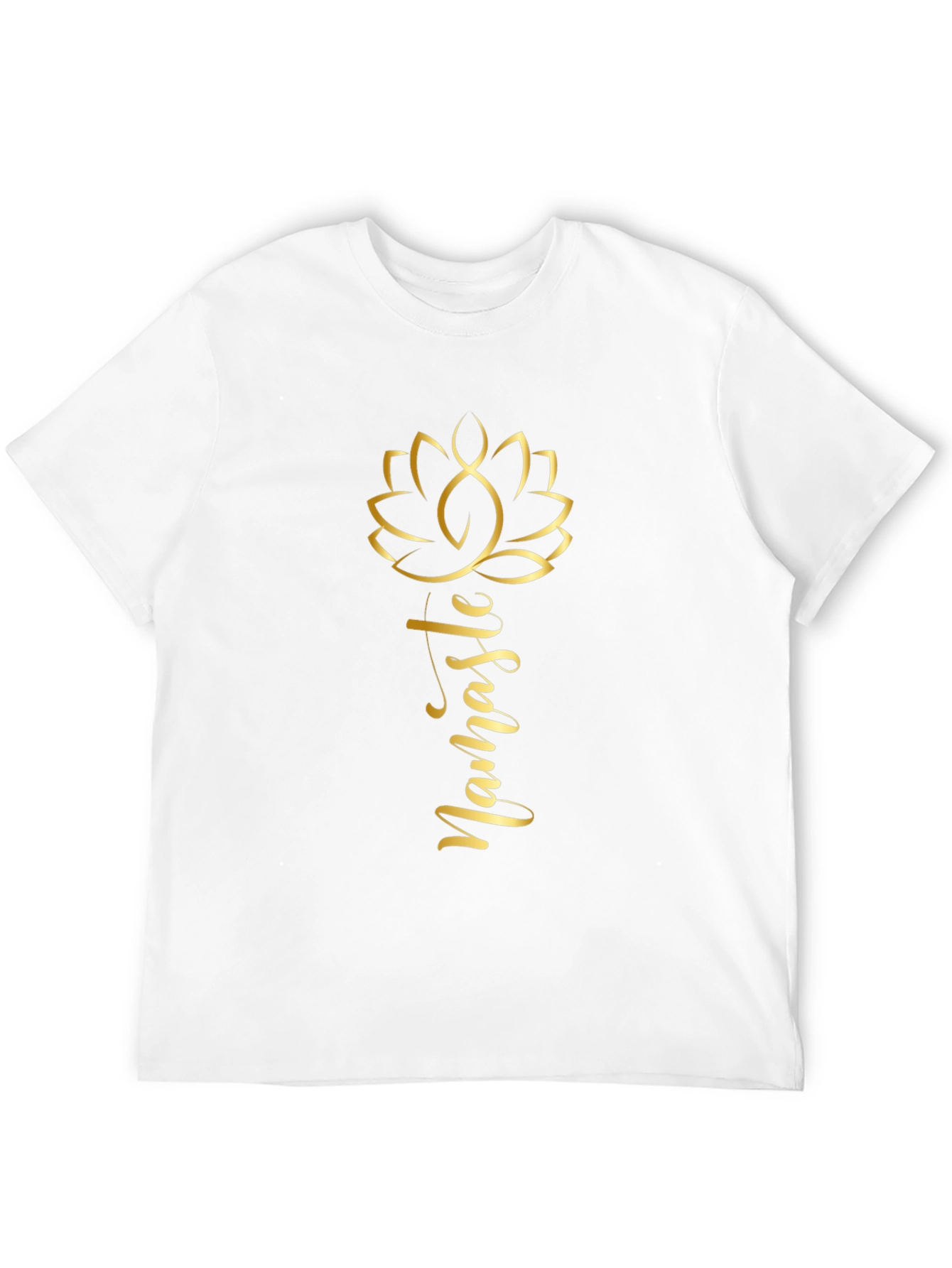 Namaste Lotus Flower Graphic Tee - Black