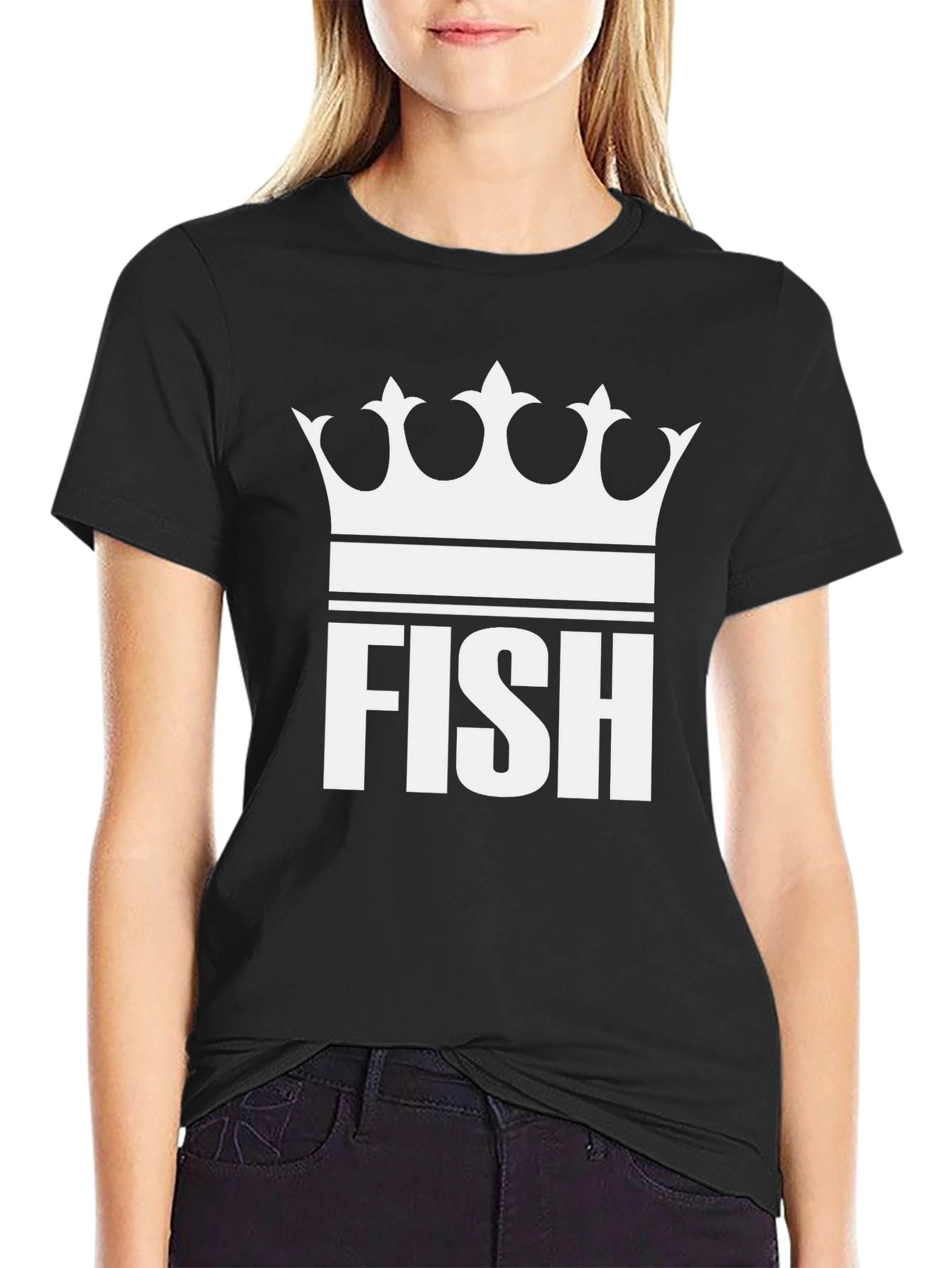 King Fish Graphic Tee - Stylish Black T-Shirt