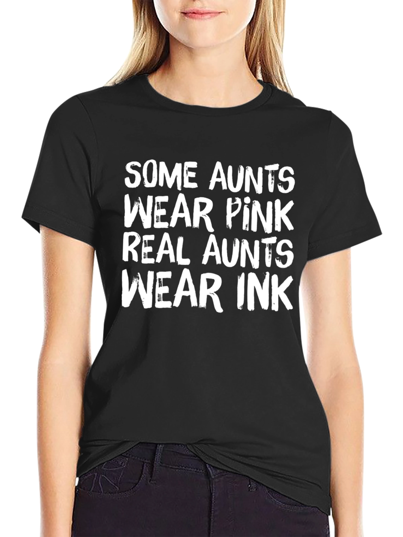 Funny Aunt T-Shirt - Real Aunts Wear Ink
