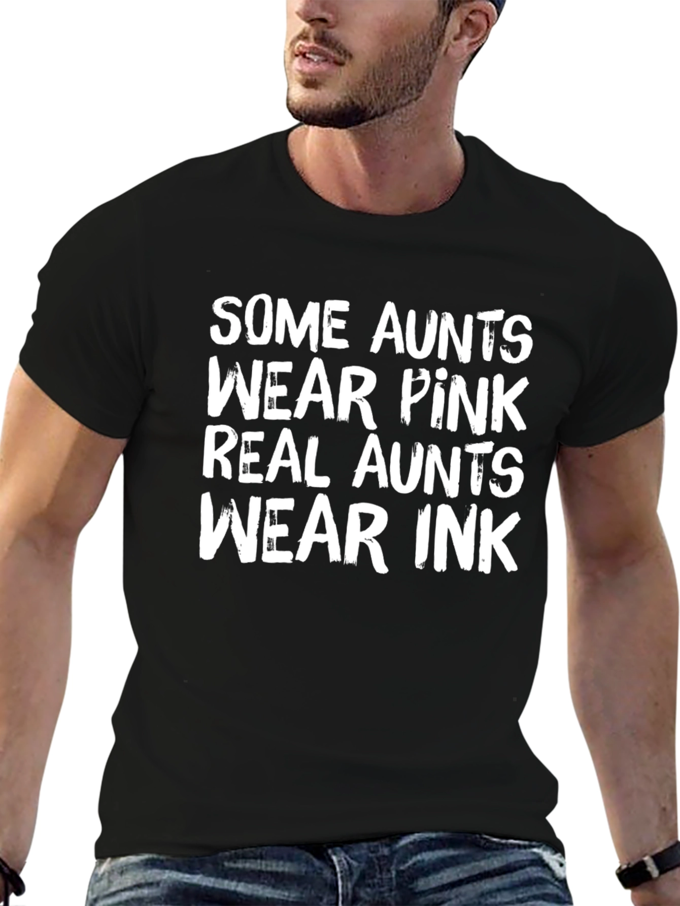 Funny Aunt T-Shirt - Real Aunts Wear Ink