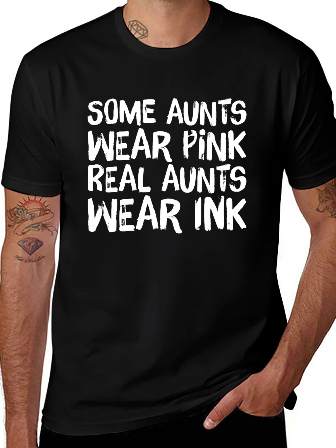 Funny Aunt T-Shirt - Real Aunts Wear Ink