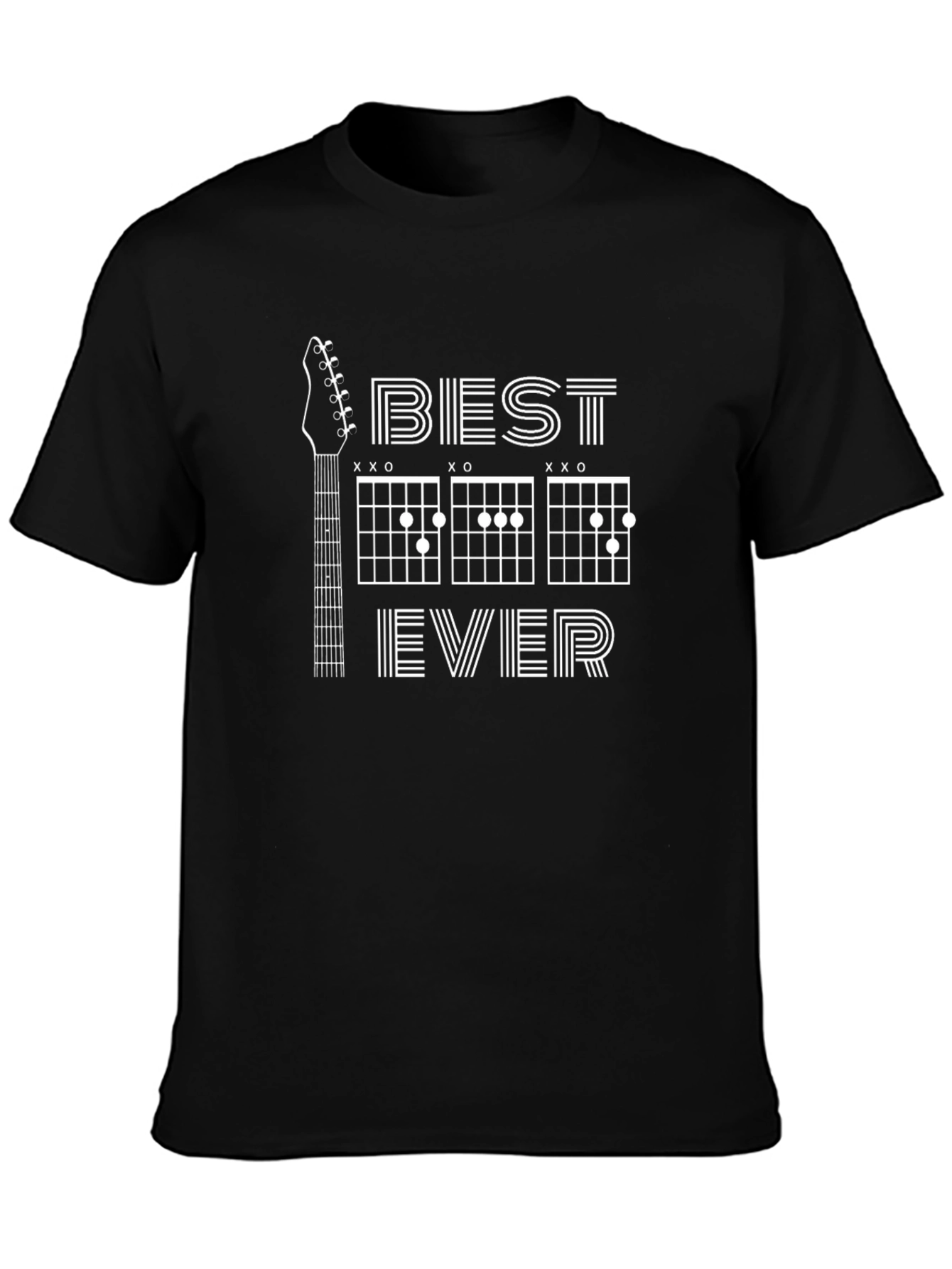 Best Dad Ever Guitar Chords Graphic Tee