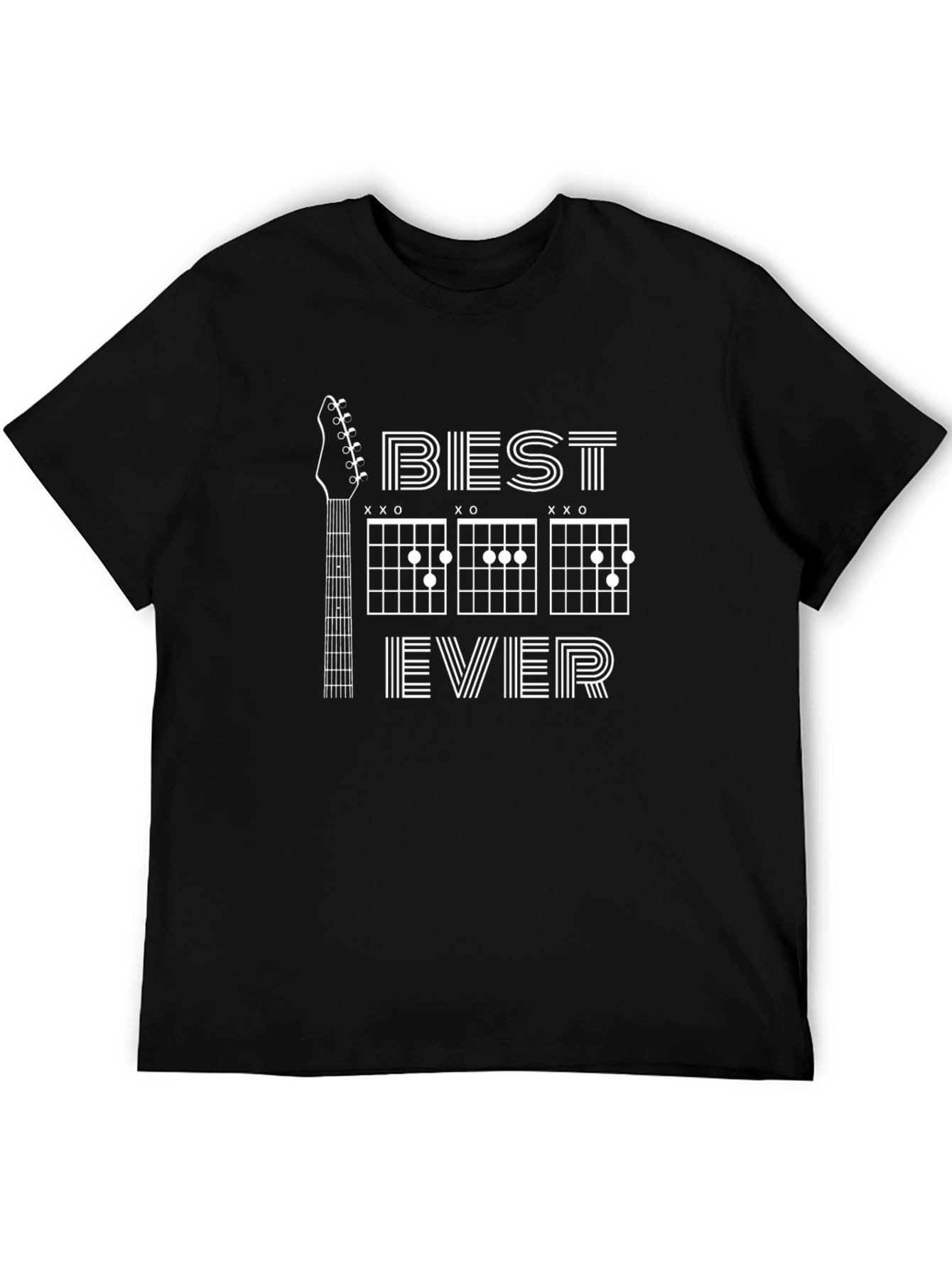 Best Dad Ever Guitar Chords Graphic Tee