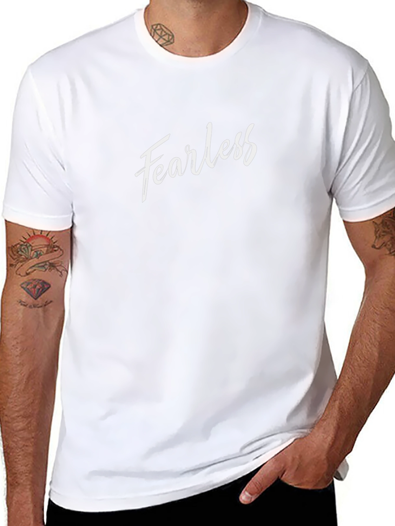Fearless Black T-Shirt - Stylish & Comfortable