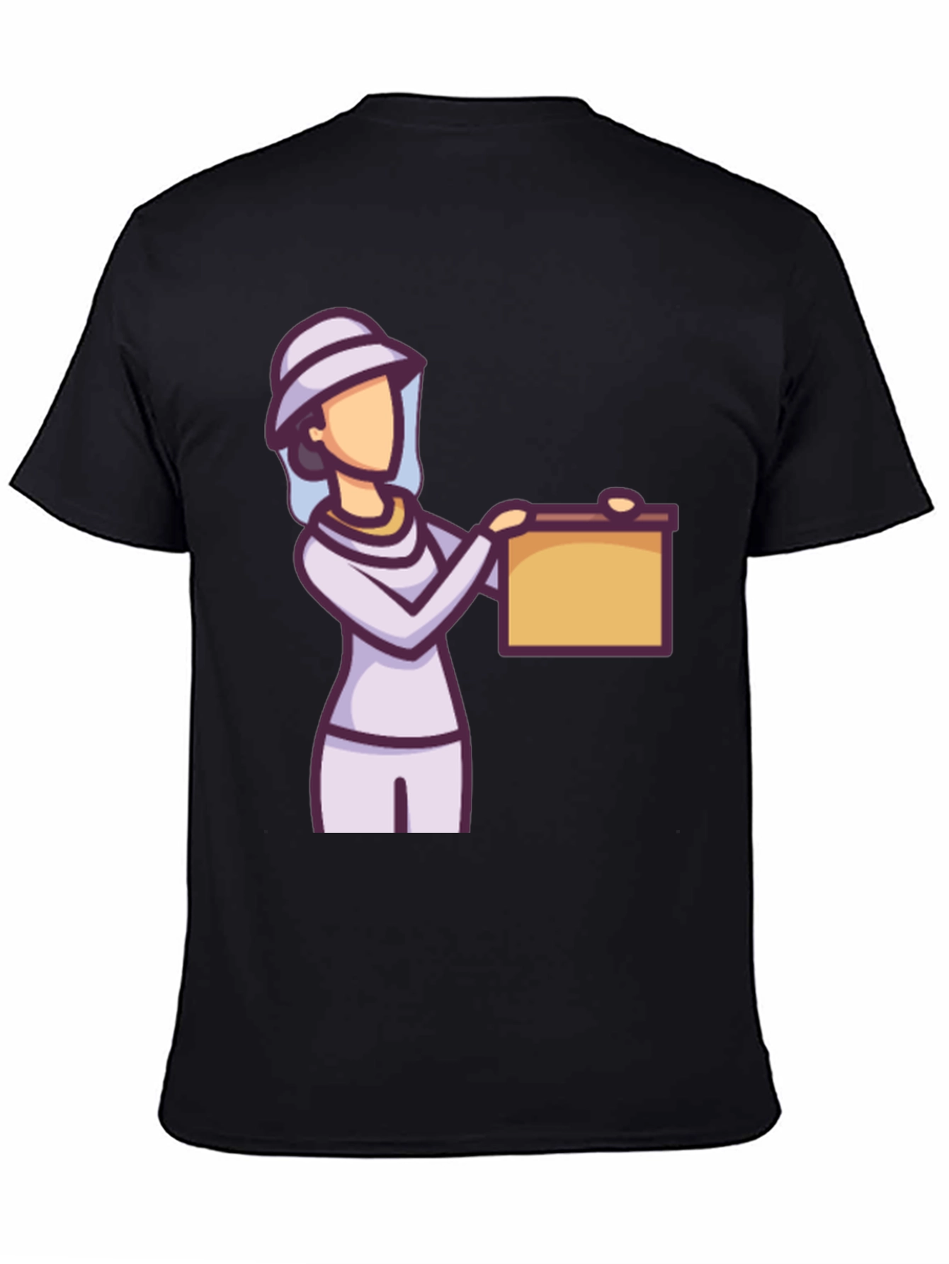 Beekeeper Cartoon Graphic Tee - Unisex Black T-Shirt