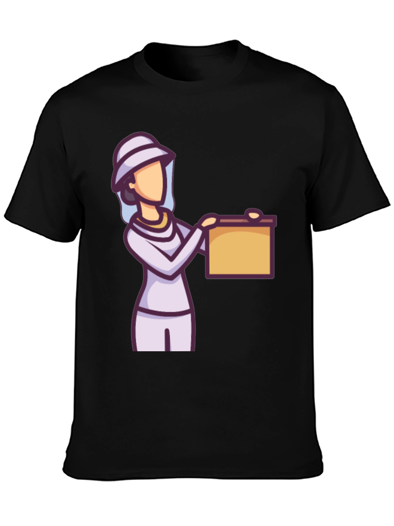 Beekeeper Cartoon Graphic Tee - Unisex Black T-Shirt