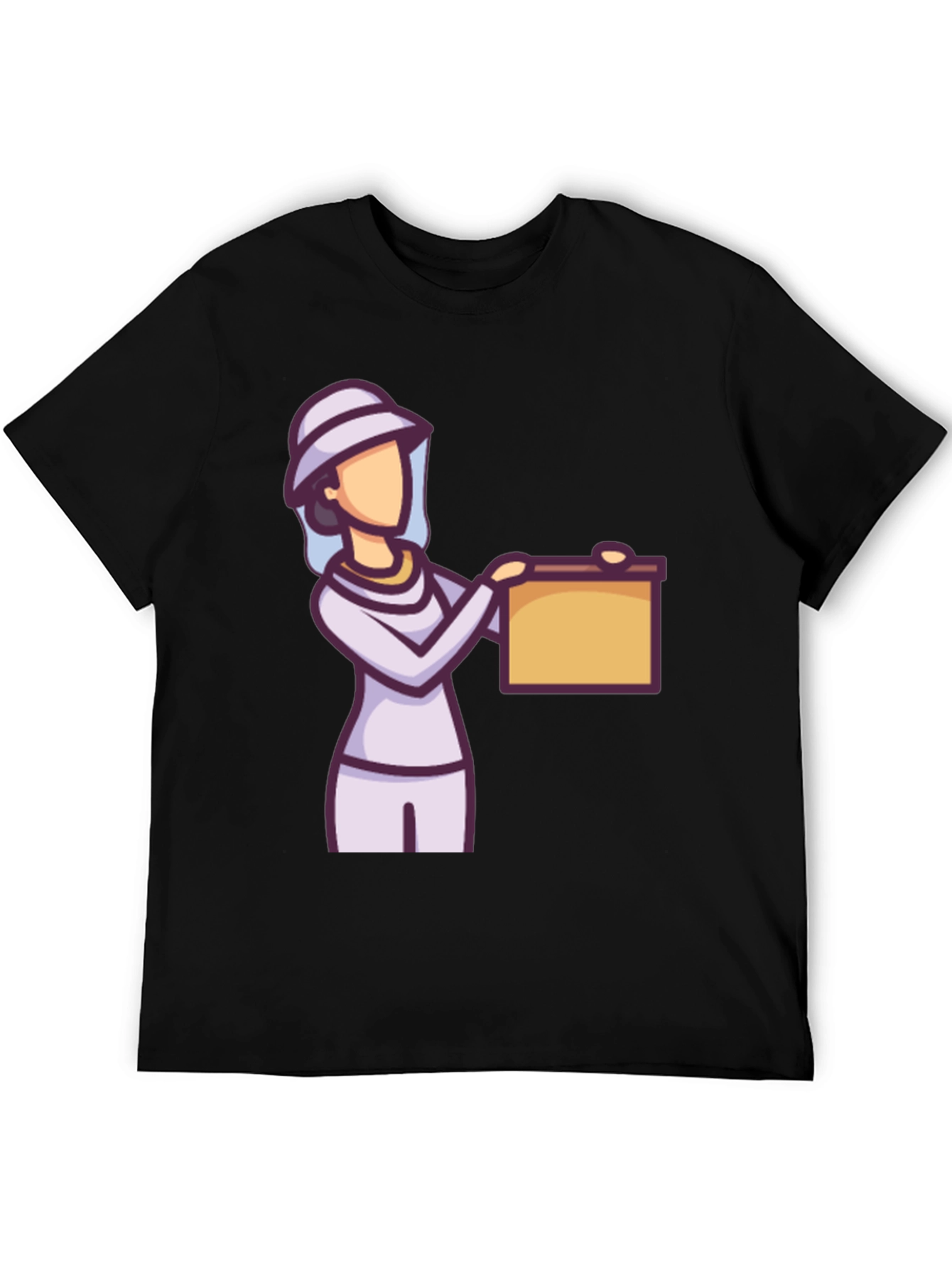 Beekeeper Cartoon Graphic Tee - Unisex Black T-Shirt