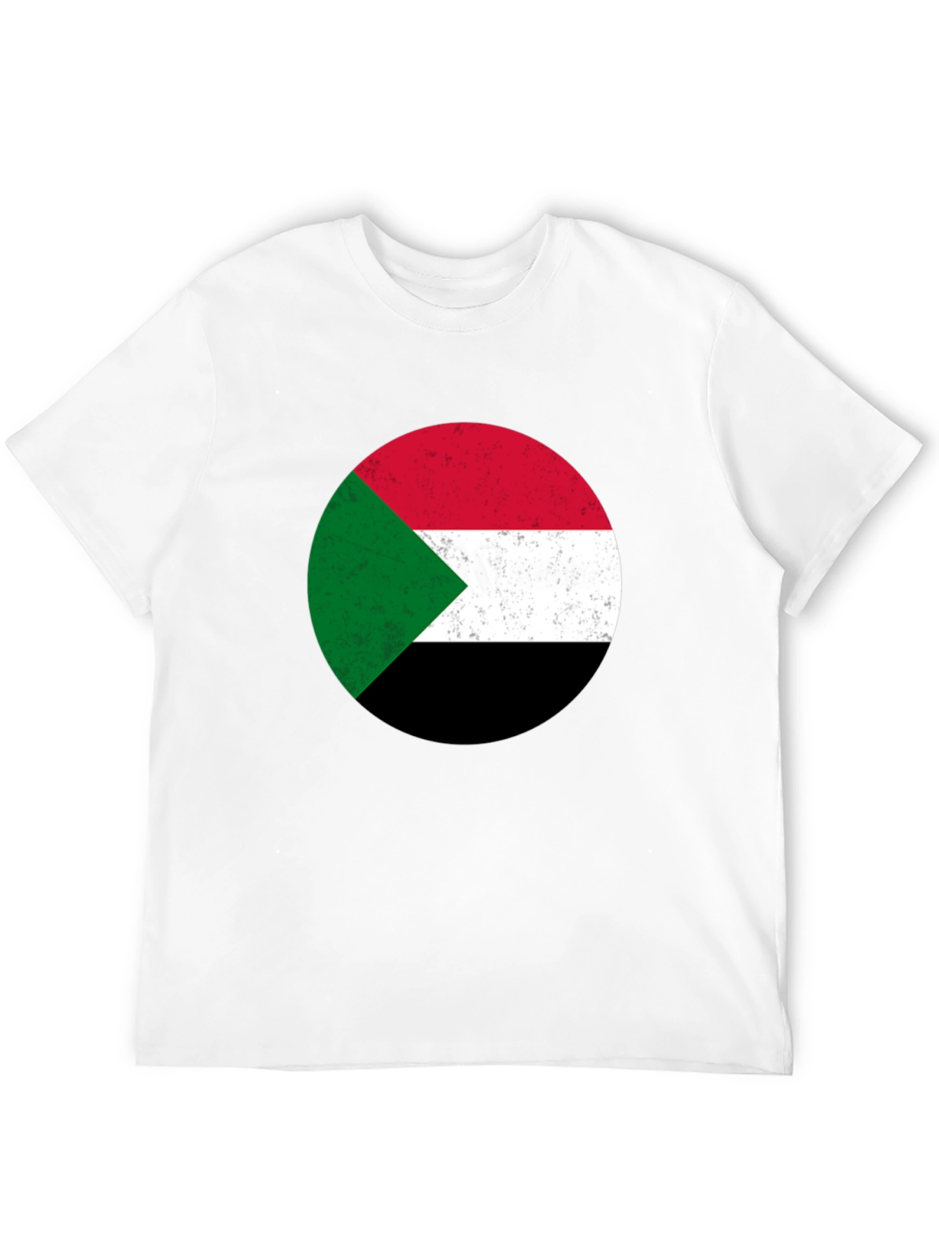 Sudan Flag T-Shirt - Distressed Graphic Tee