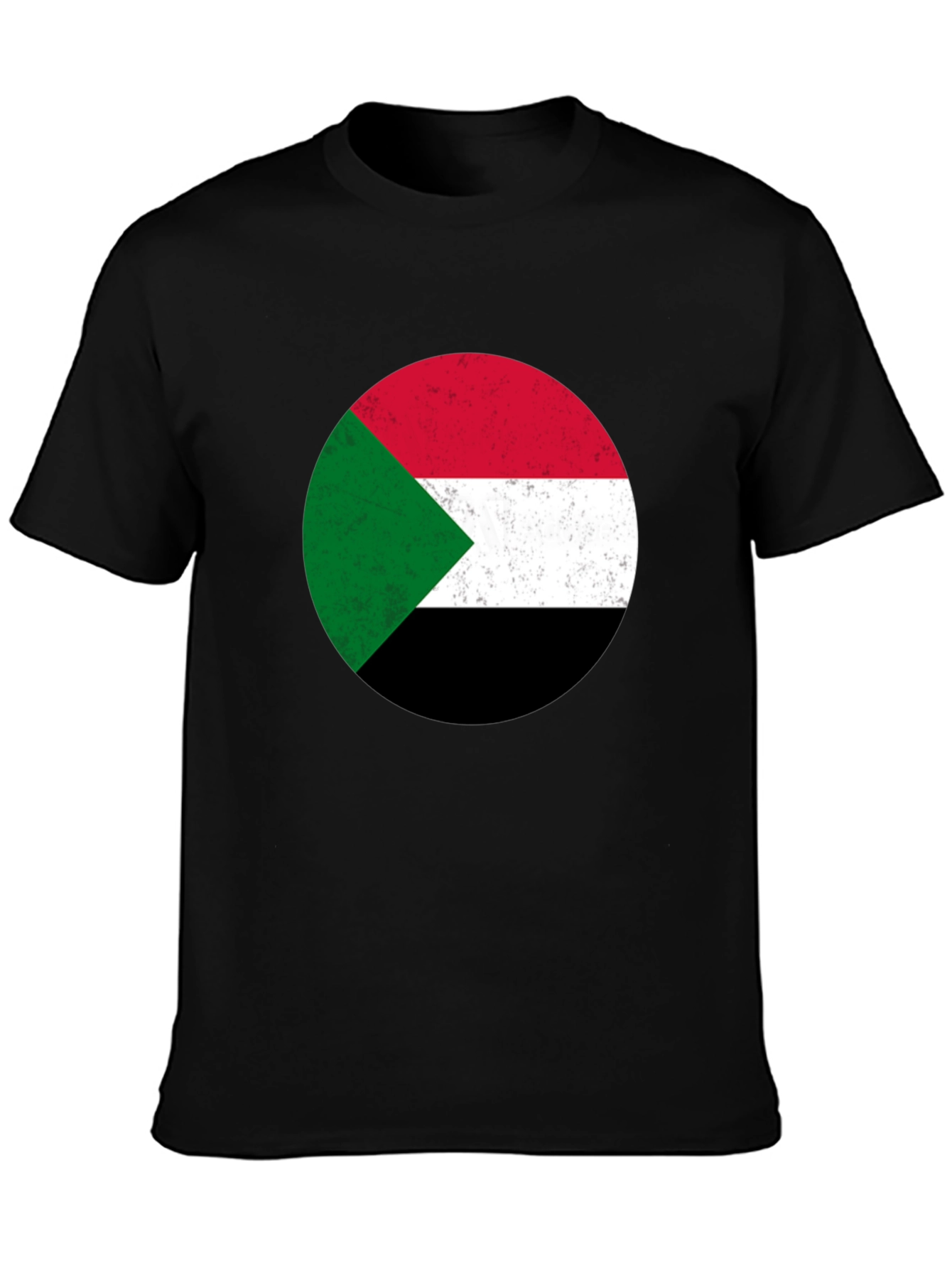 Sudan Flag T-Shirt - Distressed Graphic Tee