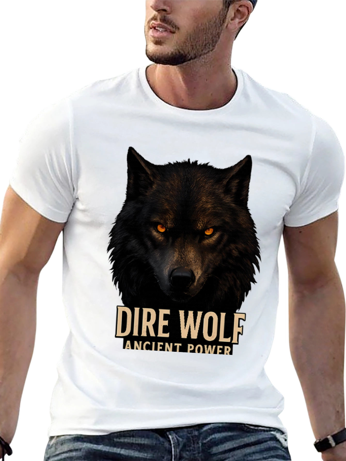 Dire Wolf Graphic Tee - Ancient Power Design