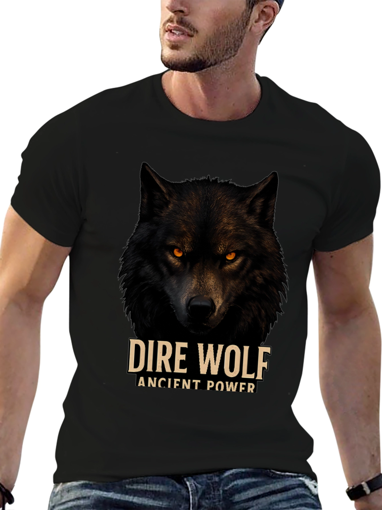 Dire Wolf Graphic Tee - Ancient Power Design