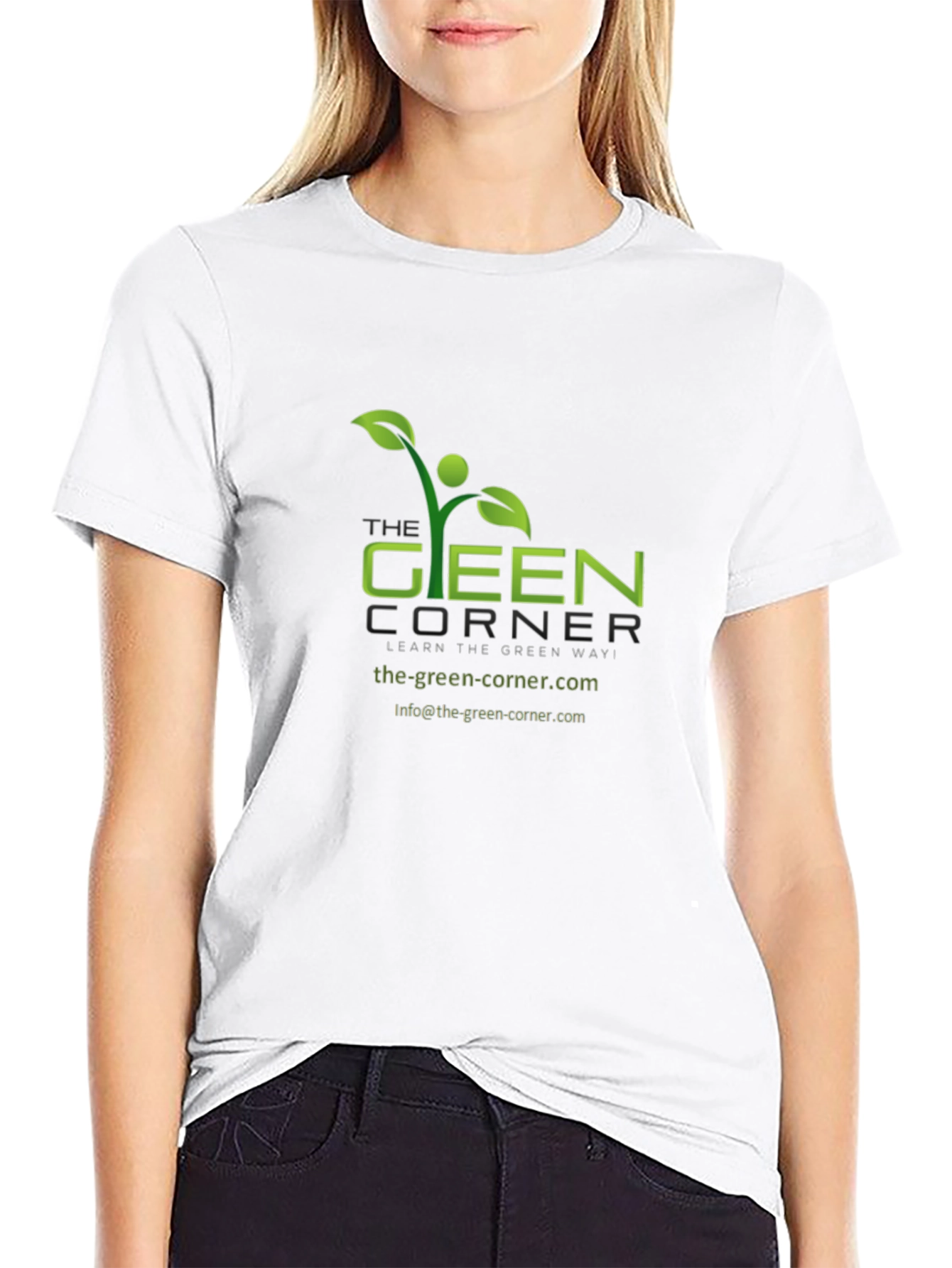 The Green Corner Black T-Shirt