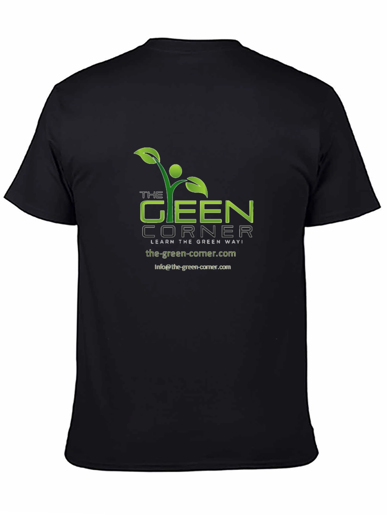The Green Corner Black T-Shirt