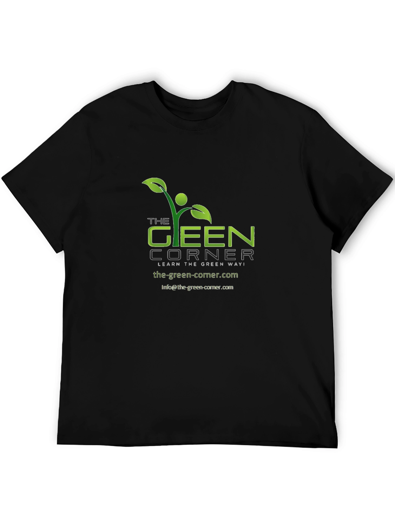 The Green Corner Black T-Shirt